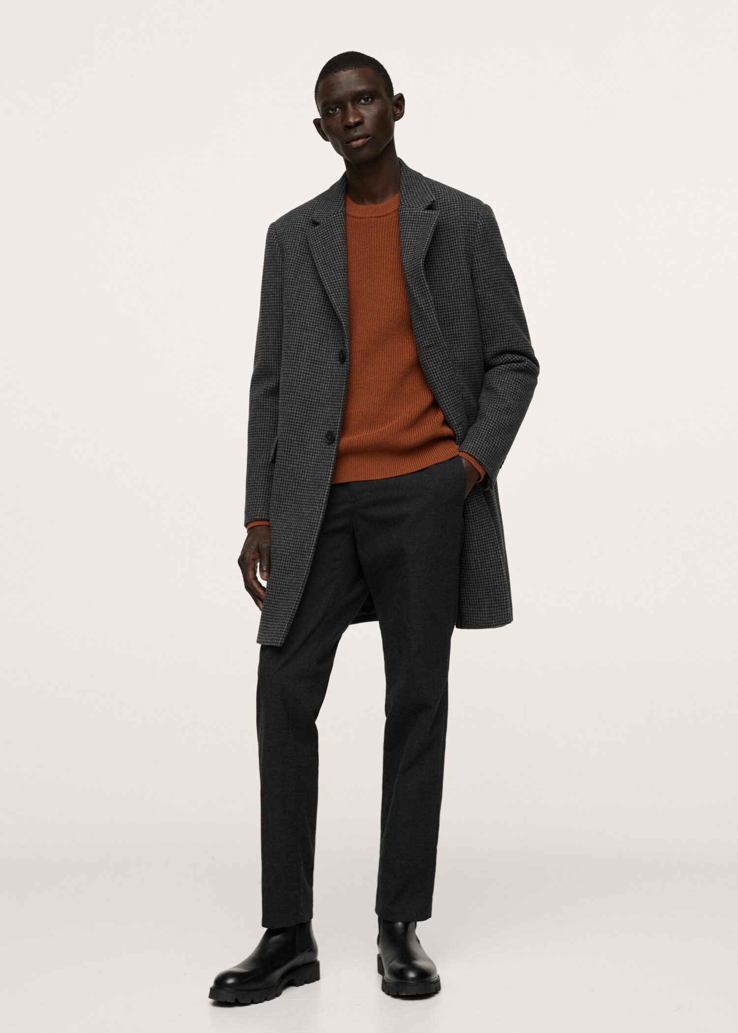 Structured cotton sweater - General plane