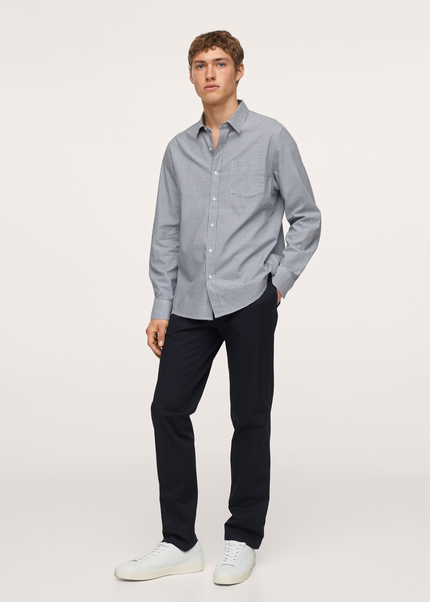 Camisa algodón cuadro vichy - Plano general