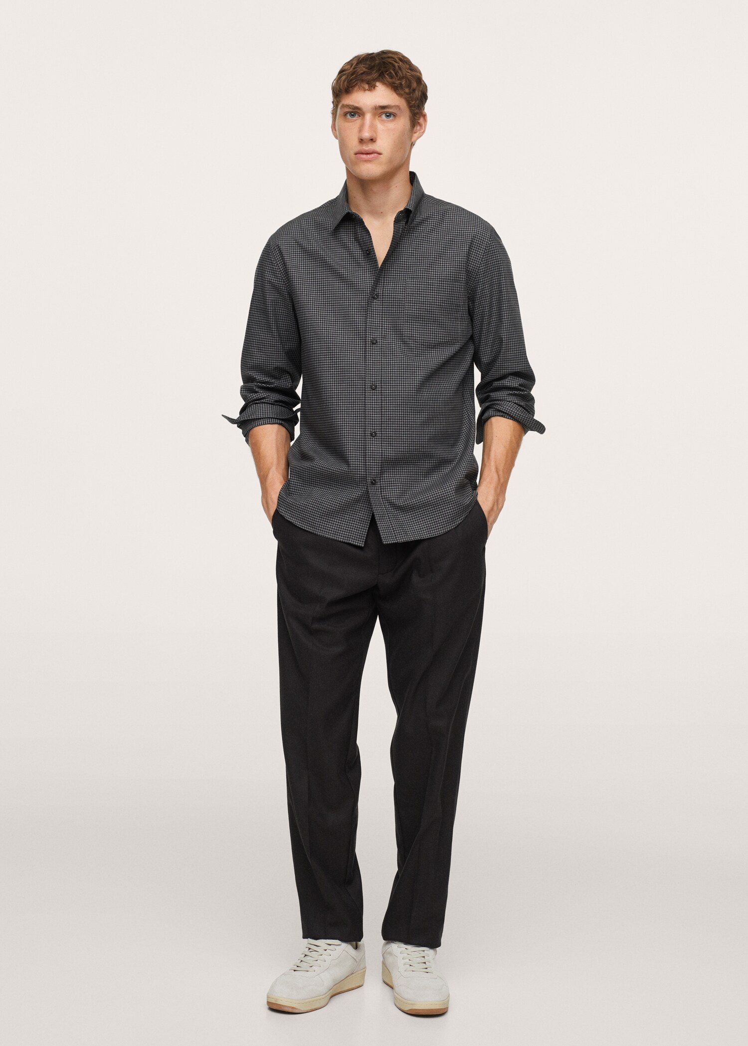 Camisa algodón cuadro vichy - Plano general