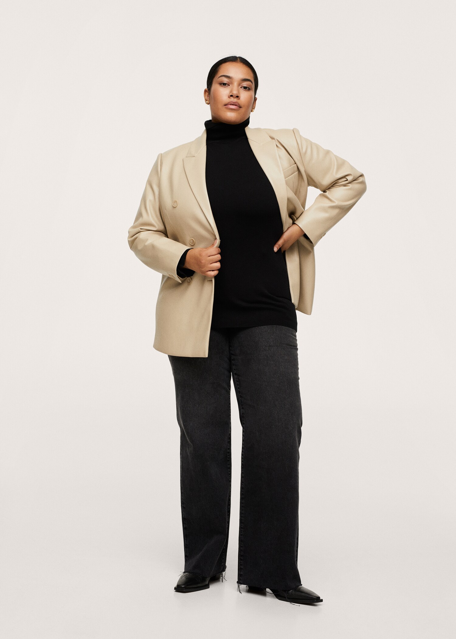 Chaqueta efecto piel - Plano general