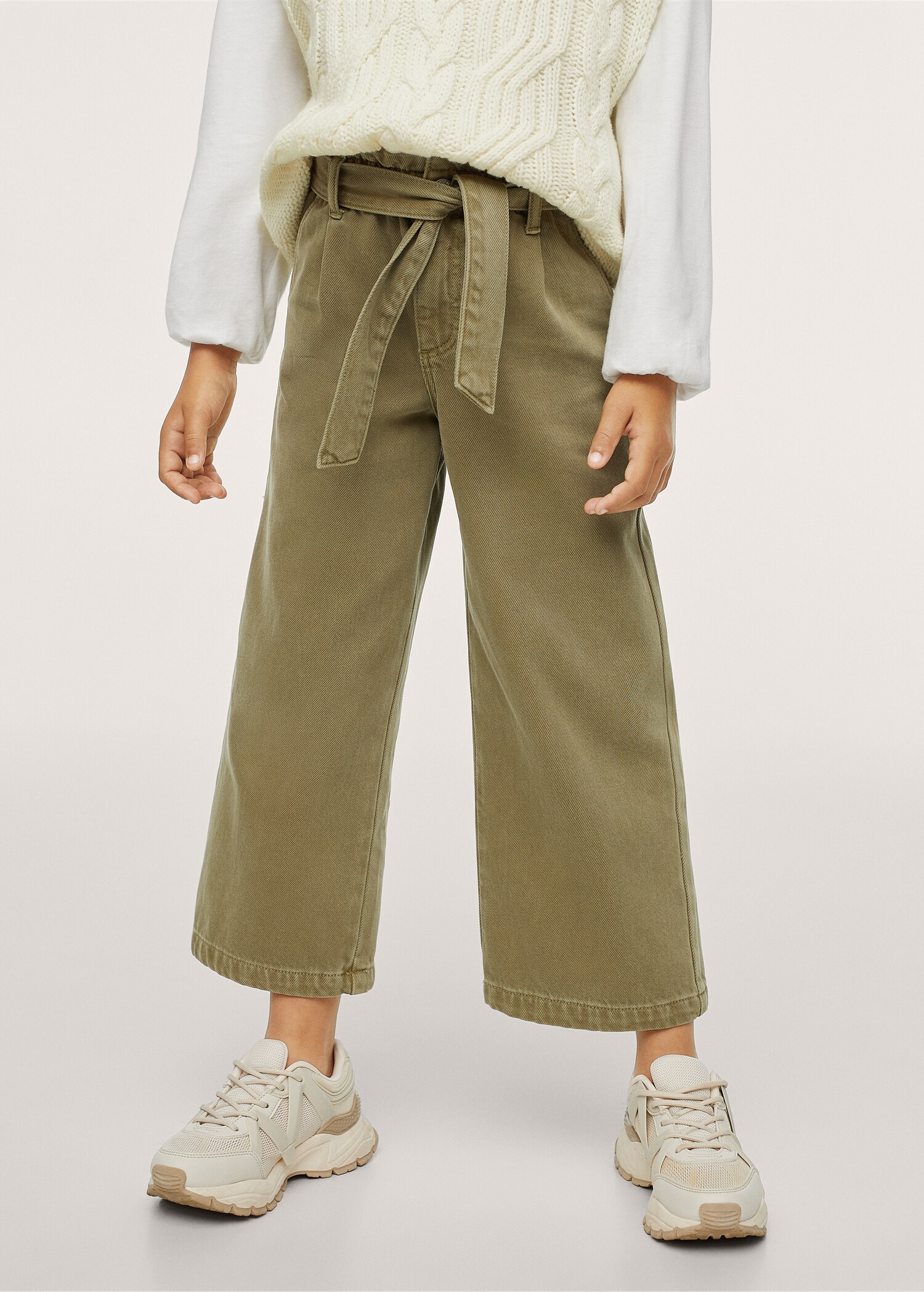 Bow culotte jeans - General plane