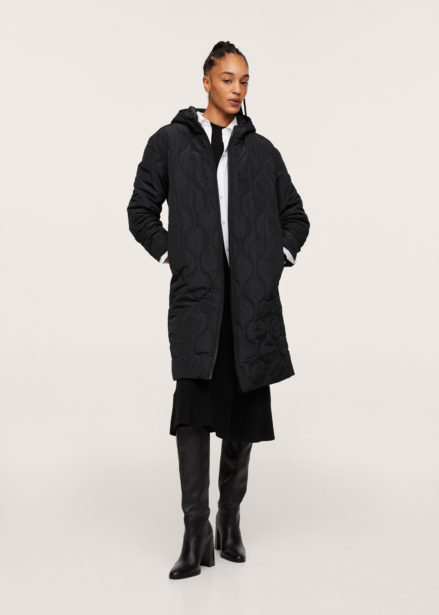 Anorak acolchado capucha - Plano general