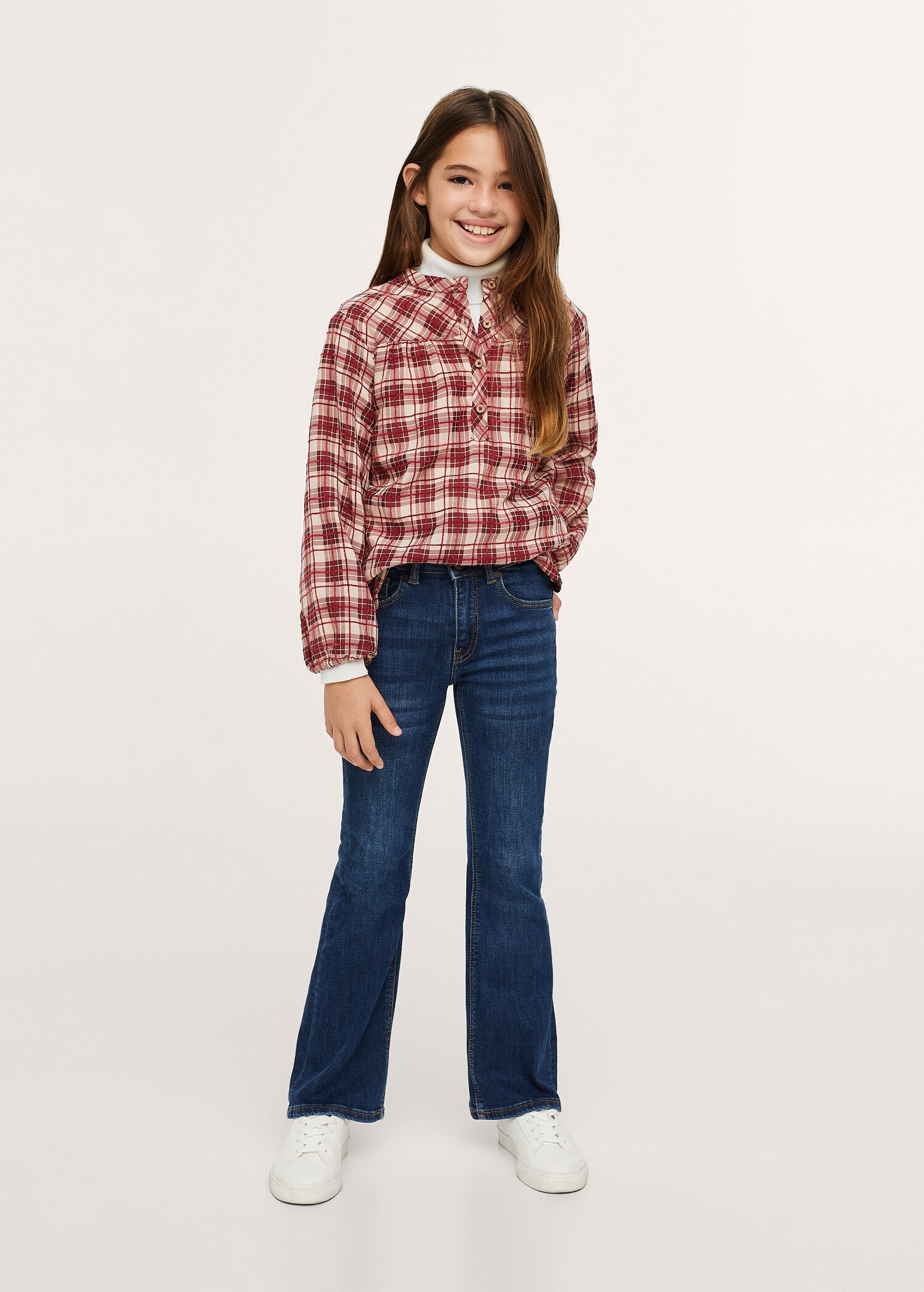 Checked print shirt - General plane