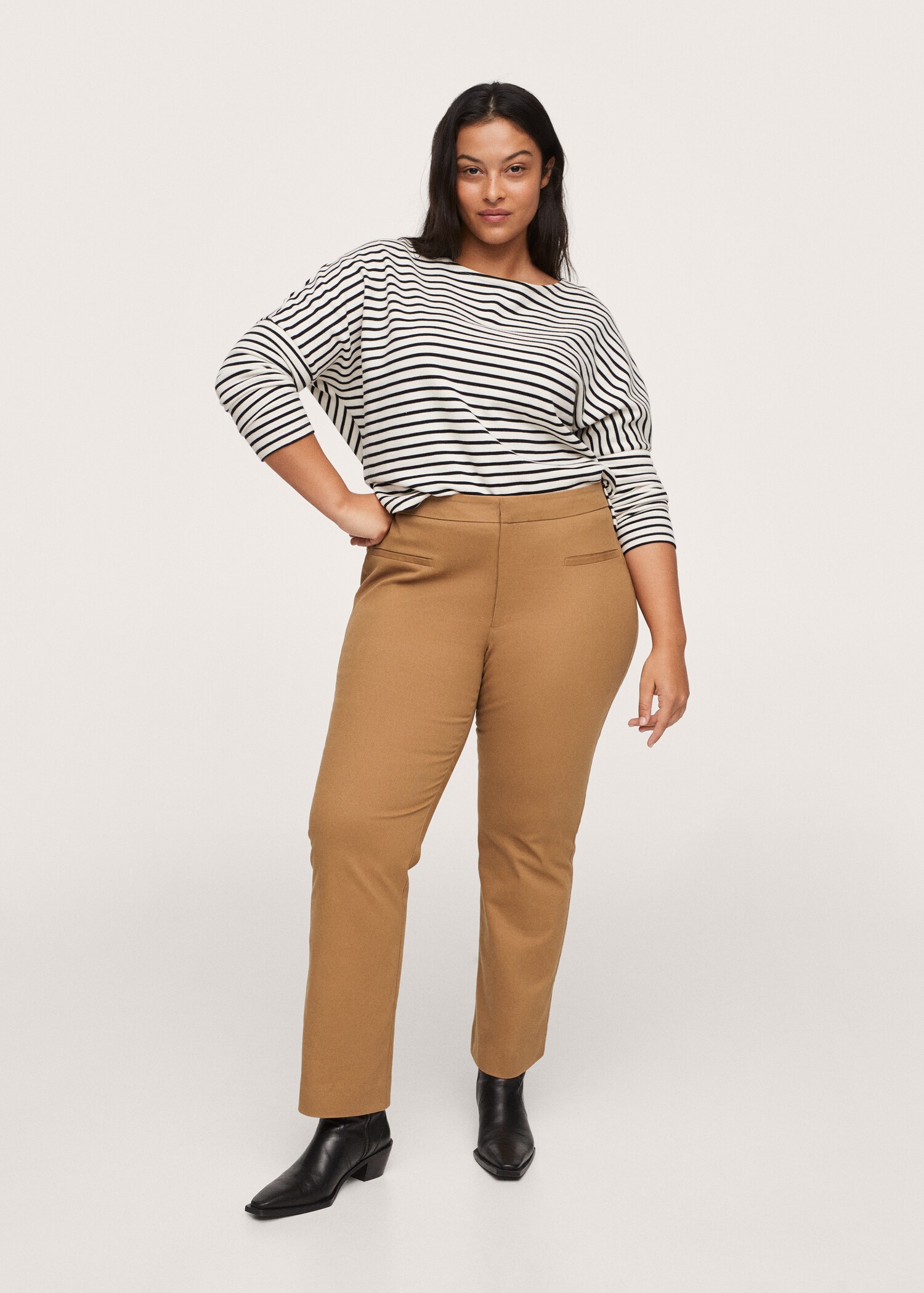Flare crop trousers - General plane