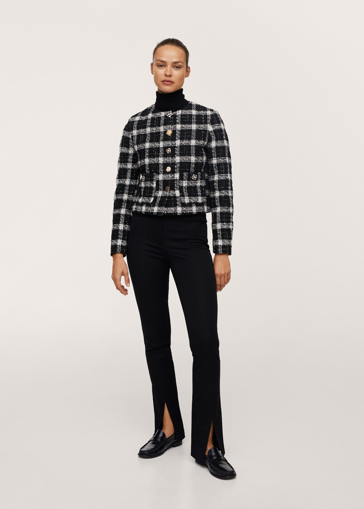 Check tweed jacket - General plane