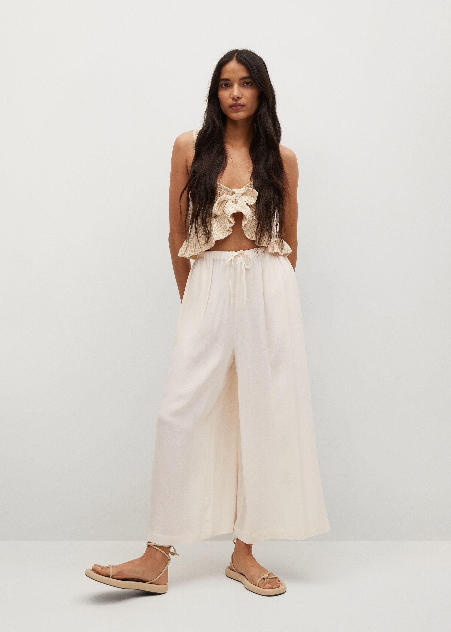 Pantalón culotte fluido - Plano general