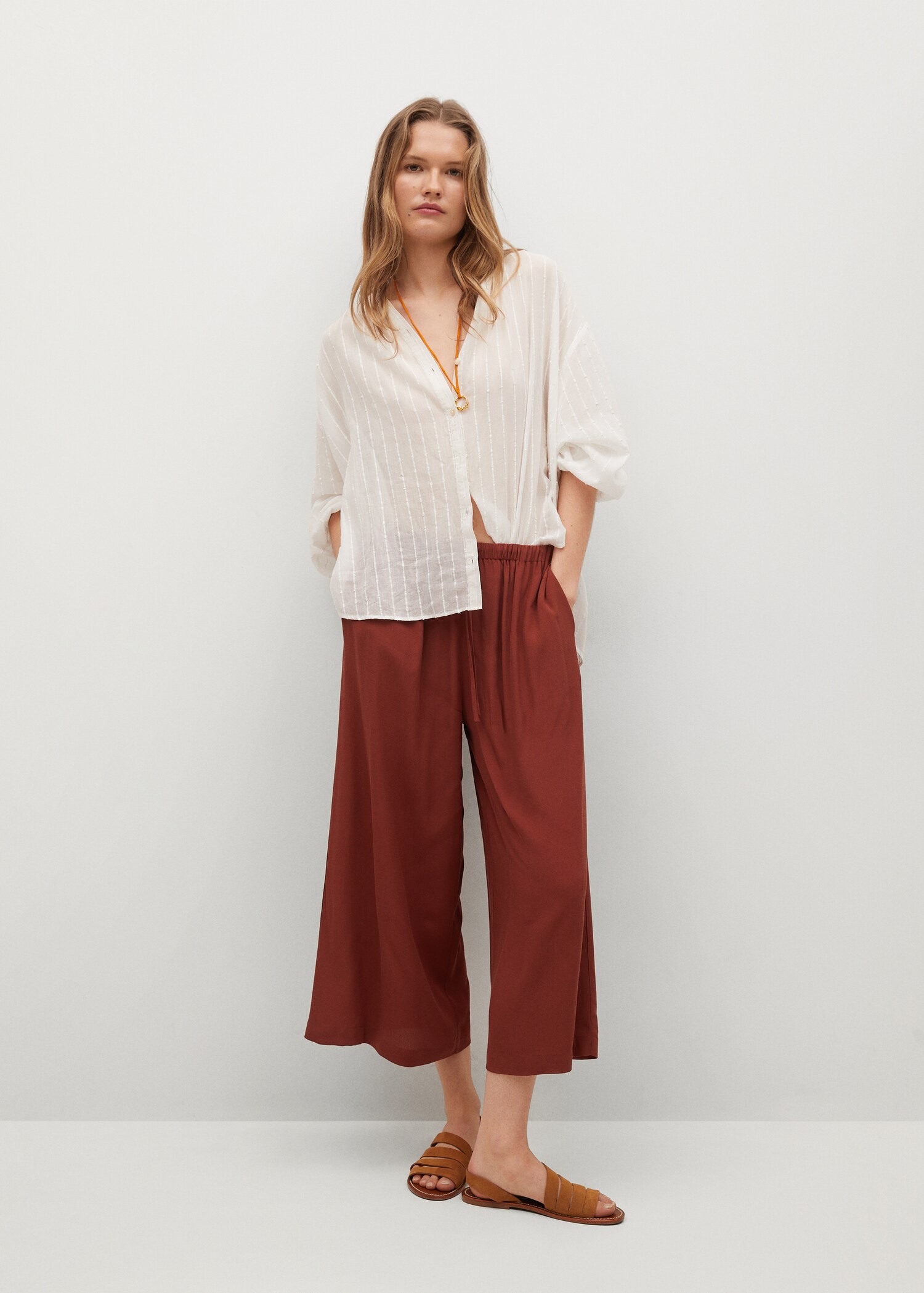 Pantalón culotte fluido - Plano general