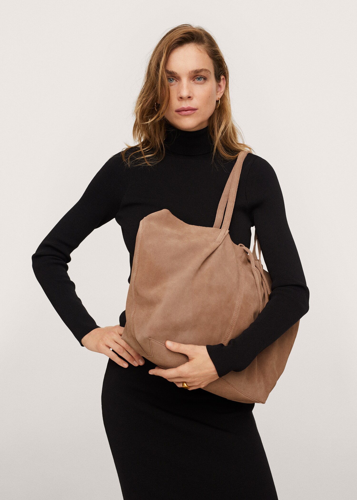 Kožená kabelka shopper - Celkový náhled