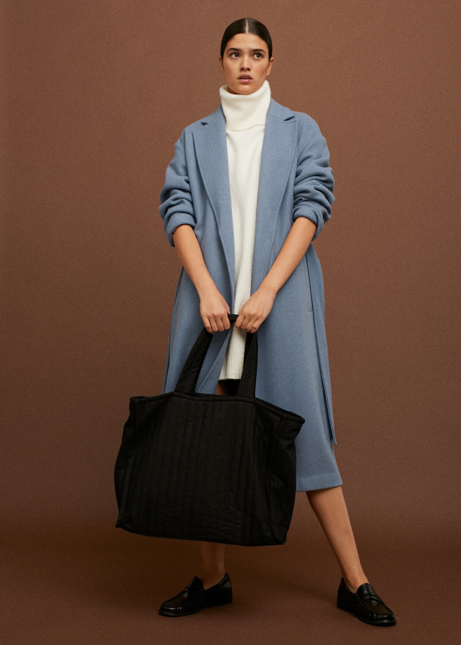 Bolso shopper acolchado - Plano general