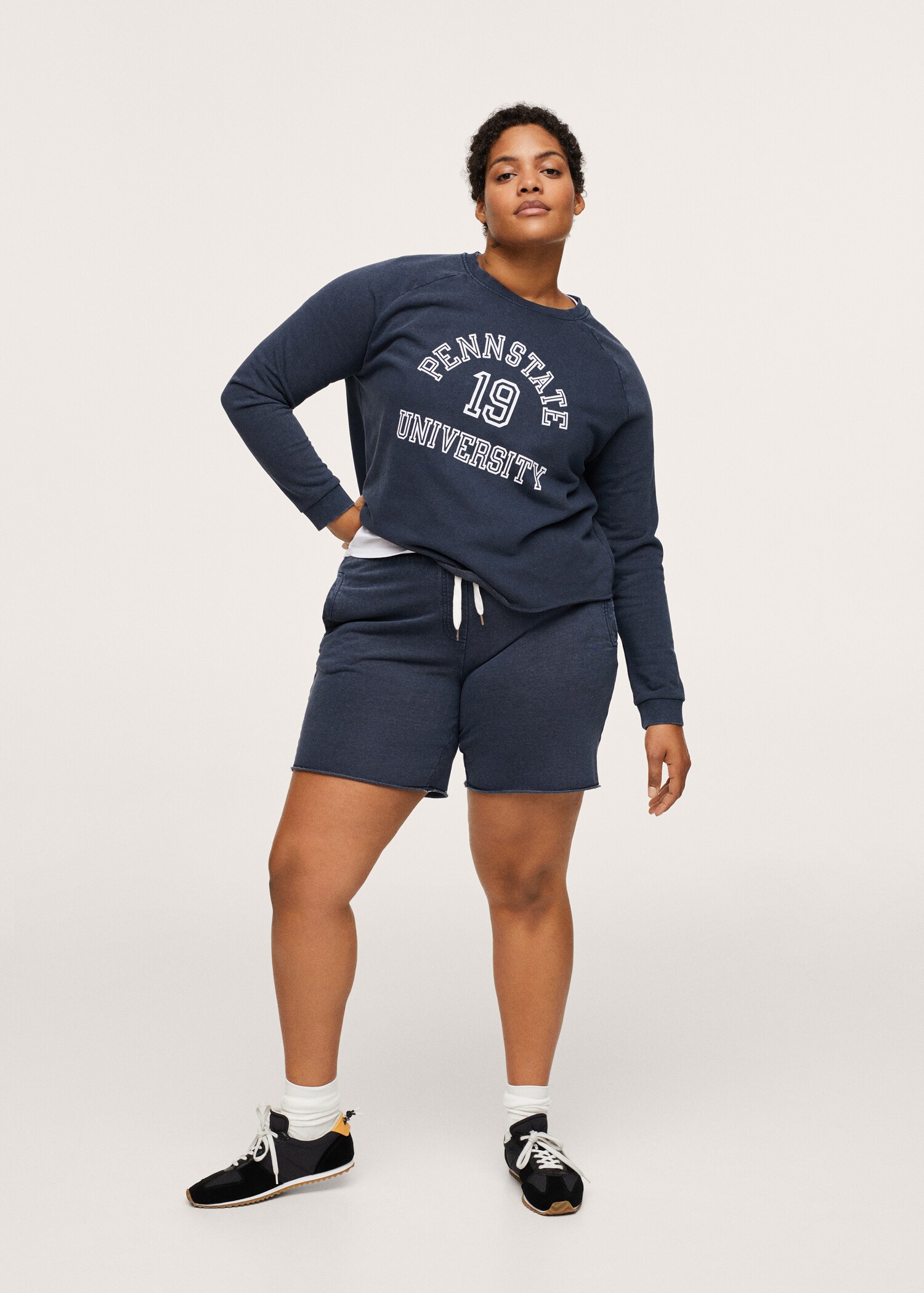 Sudadera mensaje estampado - Plano general