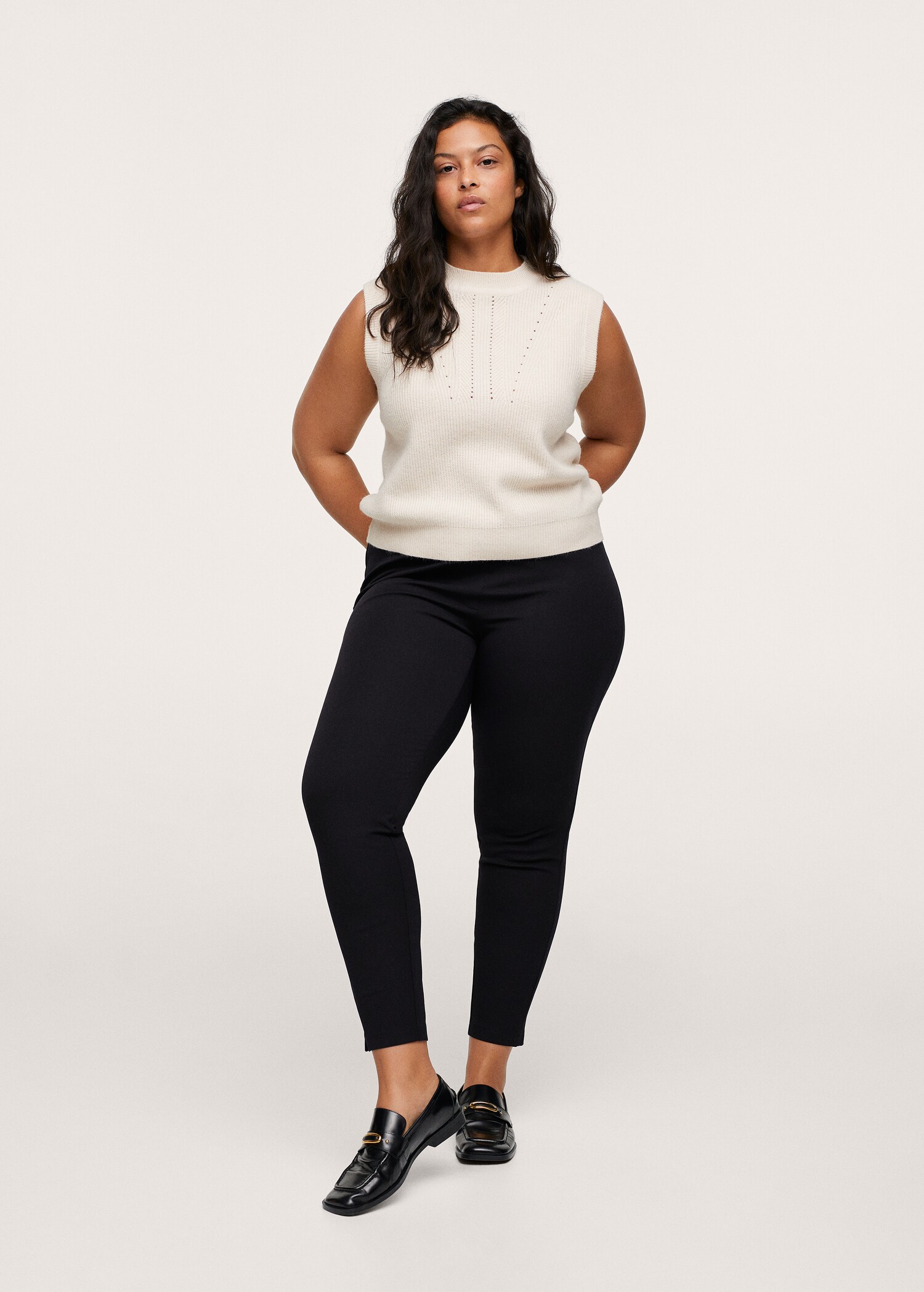 Pantalón skinny algodón  - Plano general