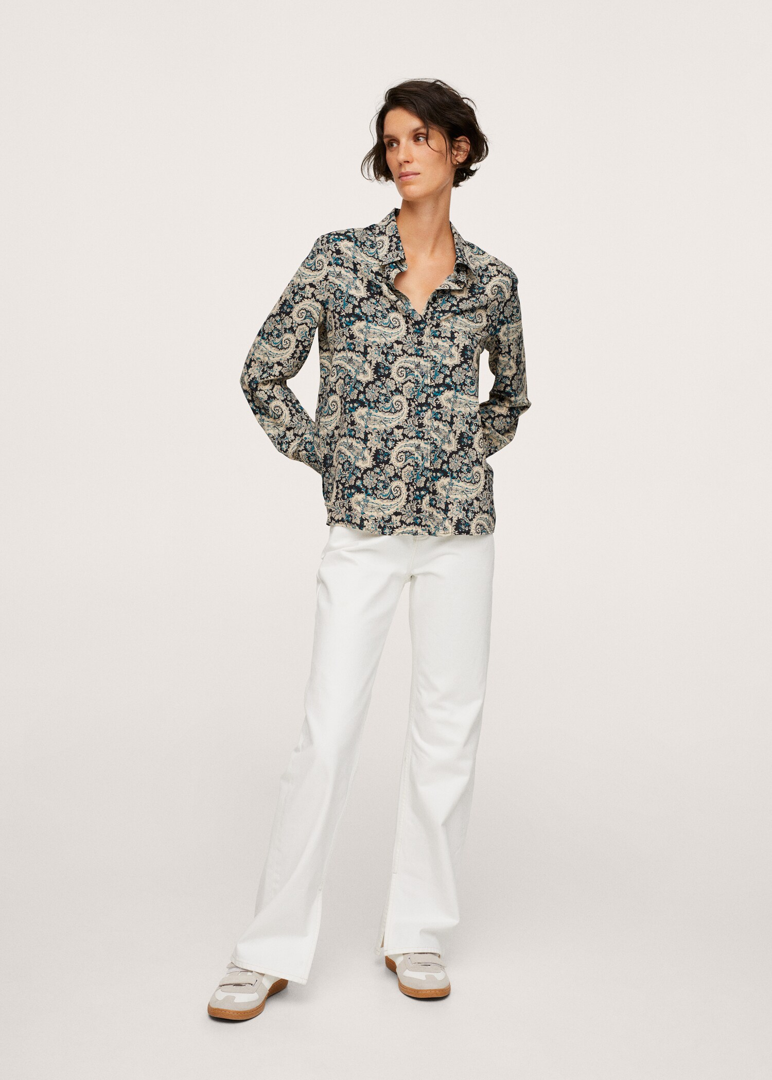Camisa fluida botones - Plano general