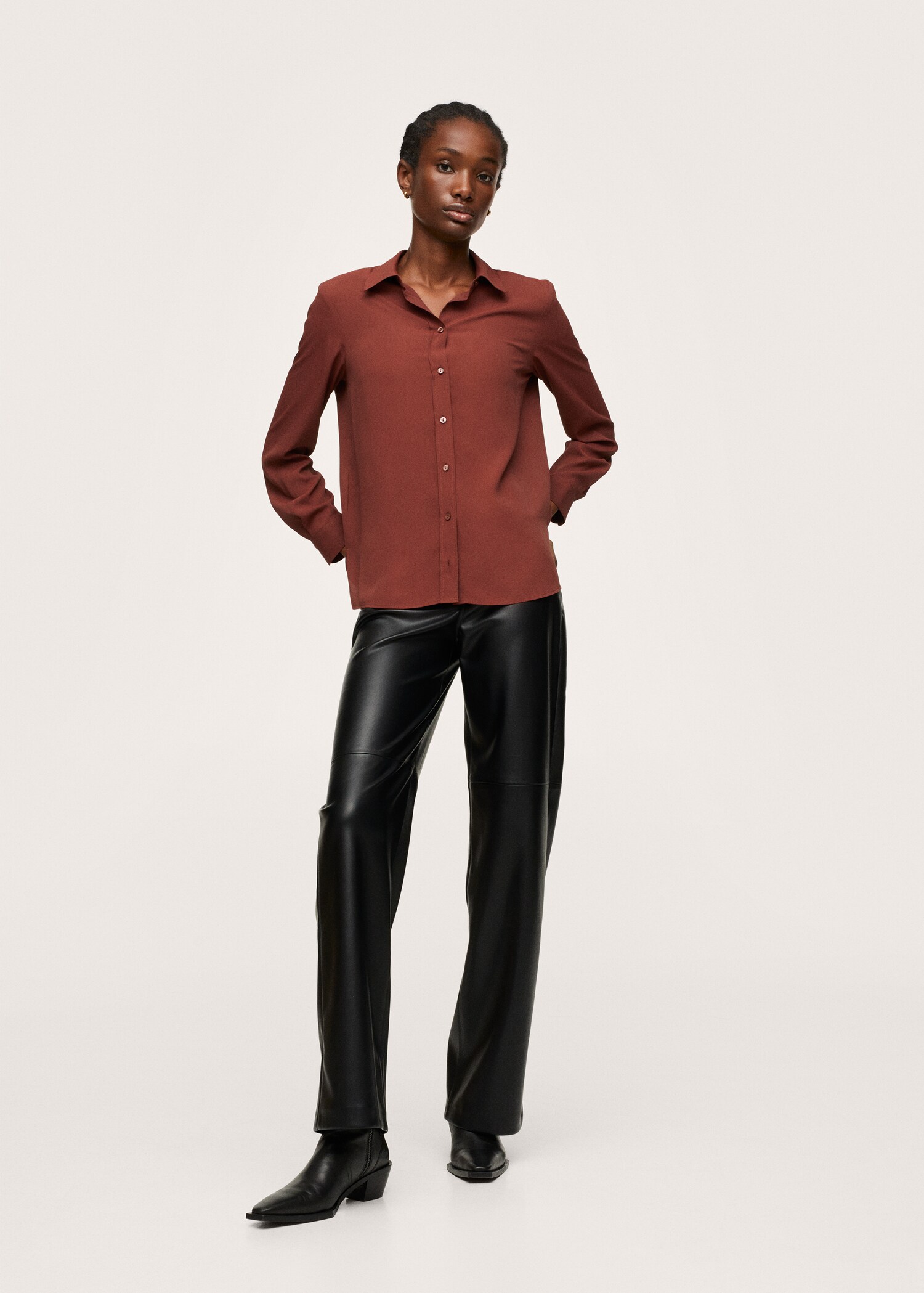 Camisa fluida botones - Plano general