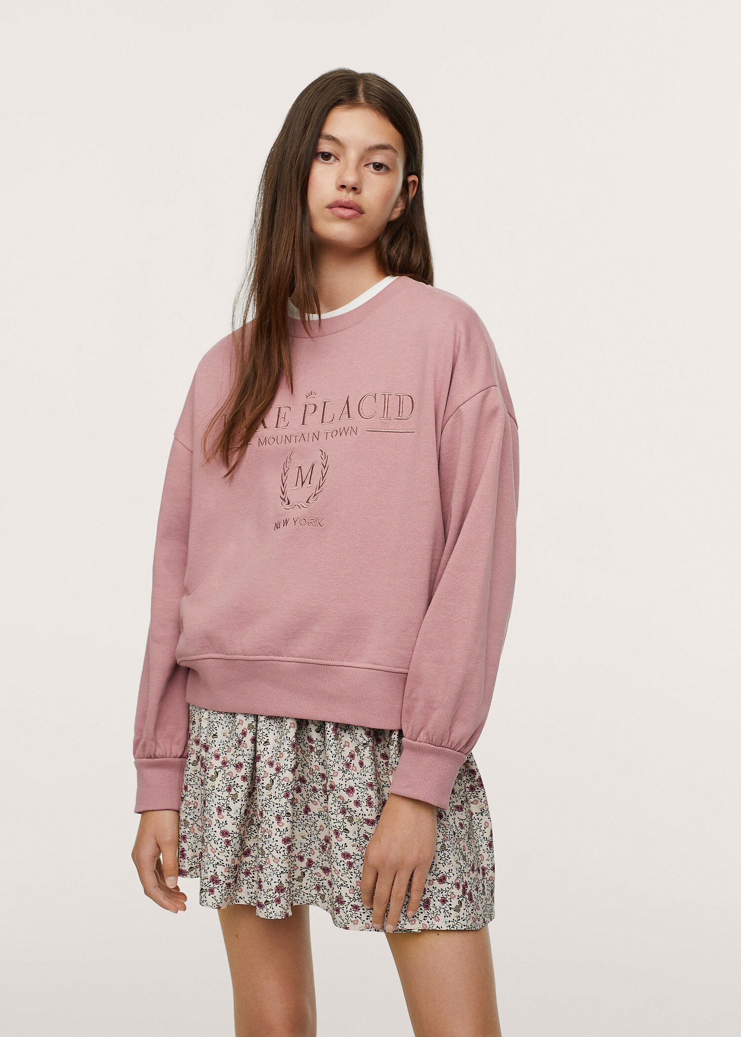 Embroidered message sweatshirt - General plane
