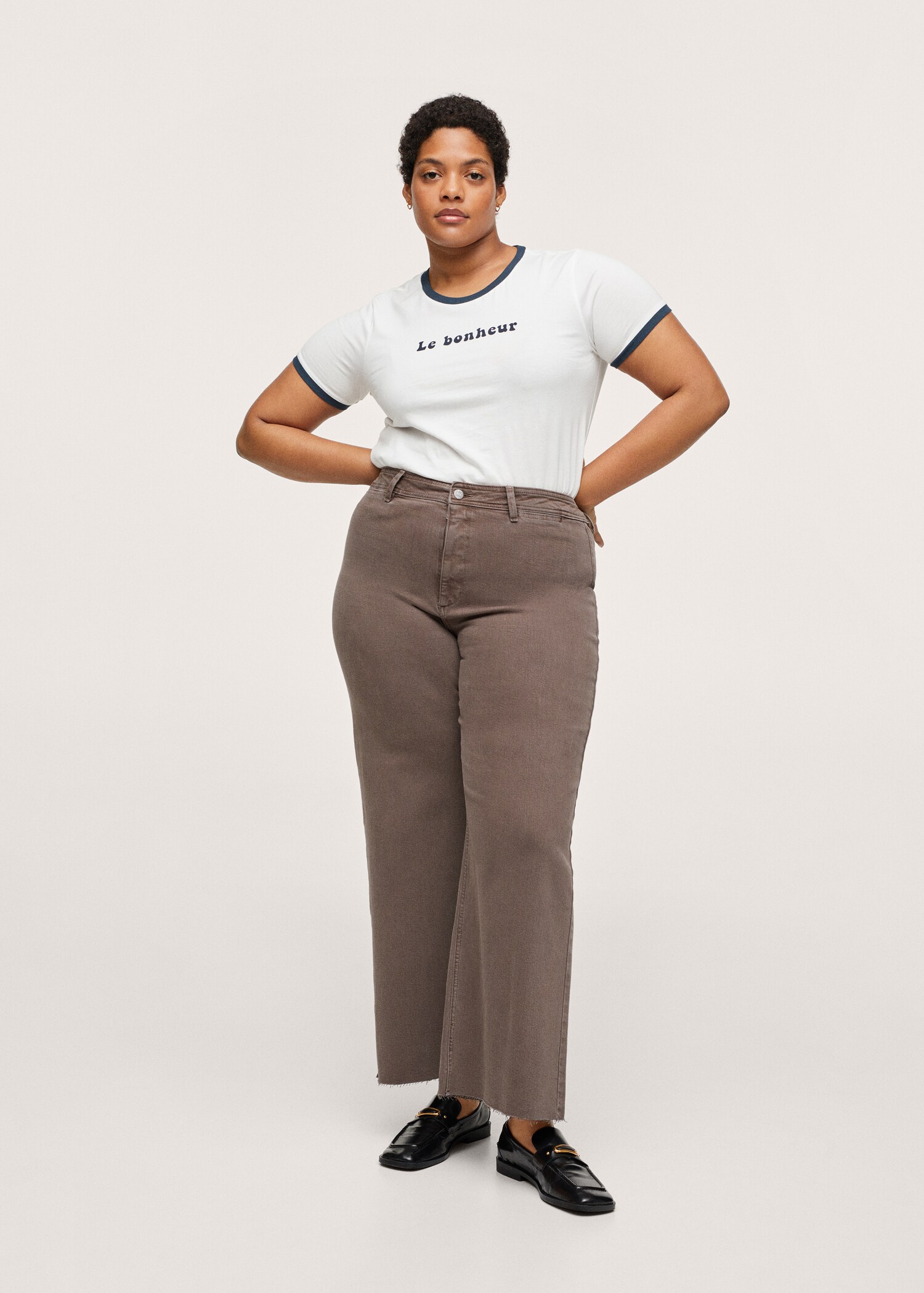 Jeans culotte high waist - General plane