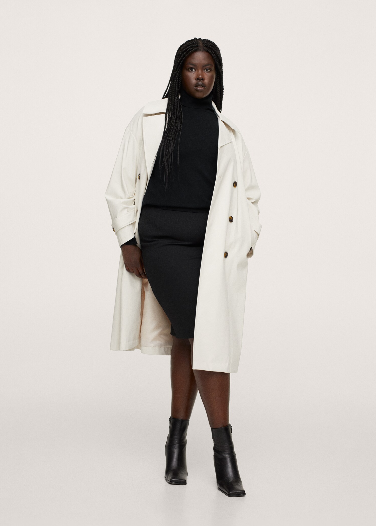 Stretch pencil skirt - General plane