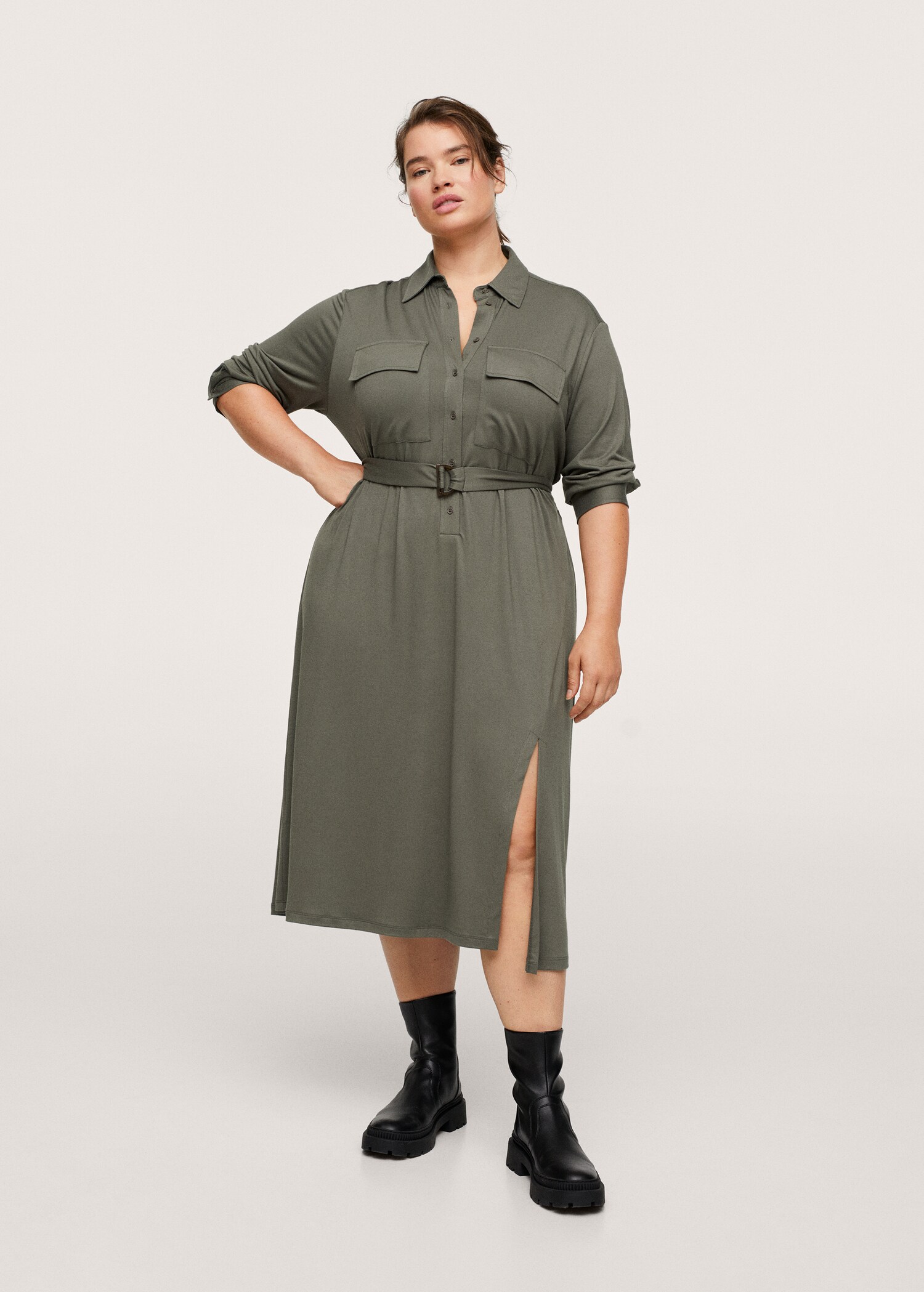 Modal shirt dress - General plane
