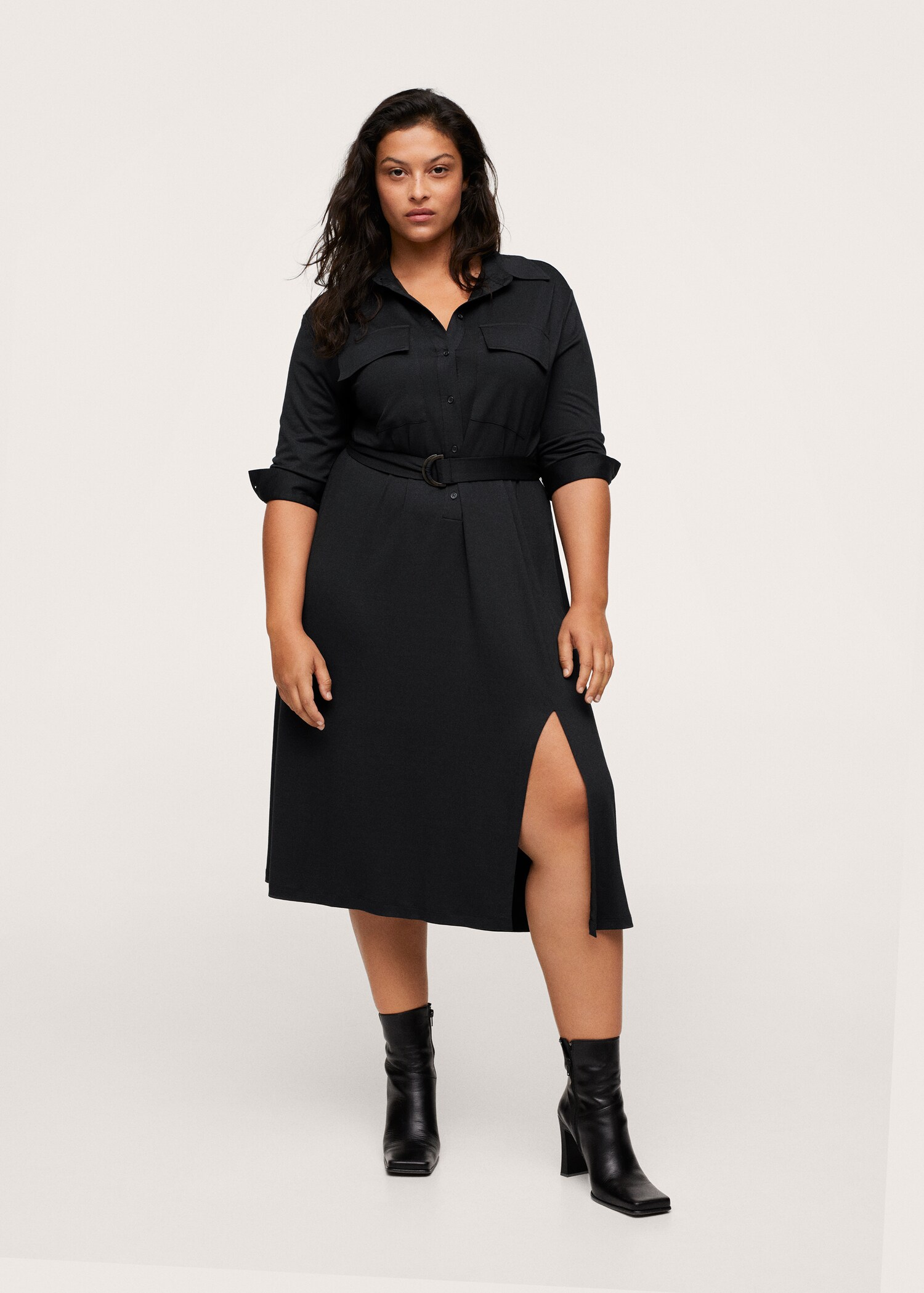 Modal shirt dress - General plane