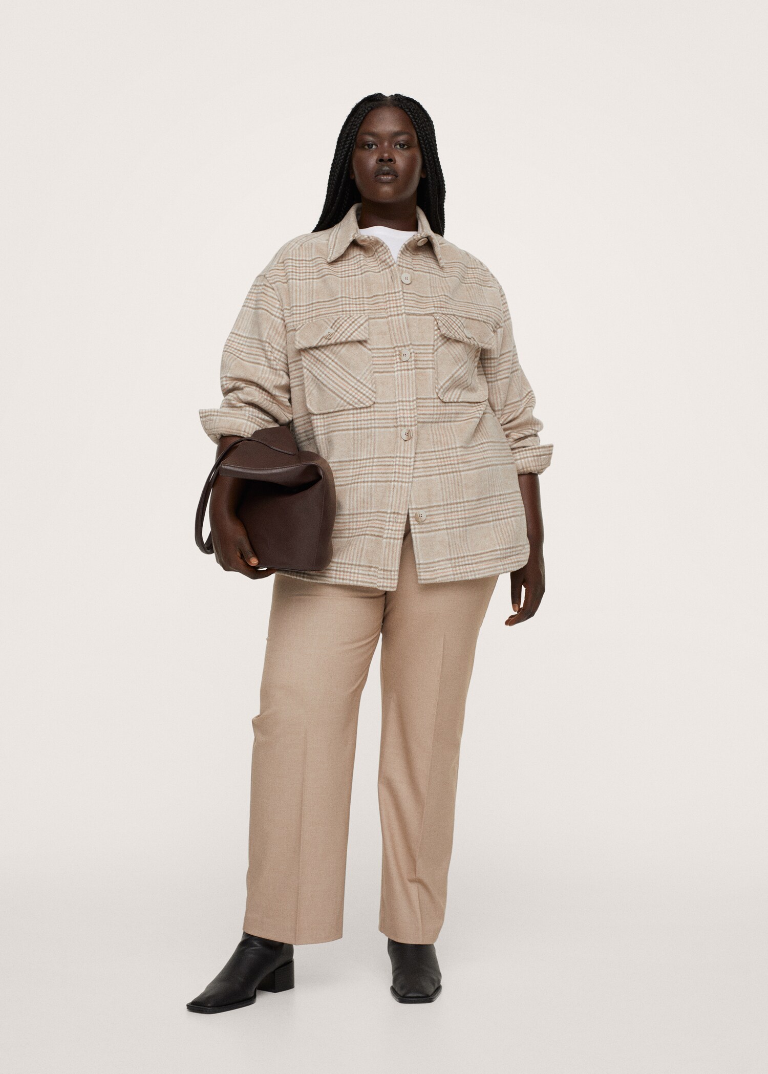 Sobrecamisa cuadros oversize - Plano general