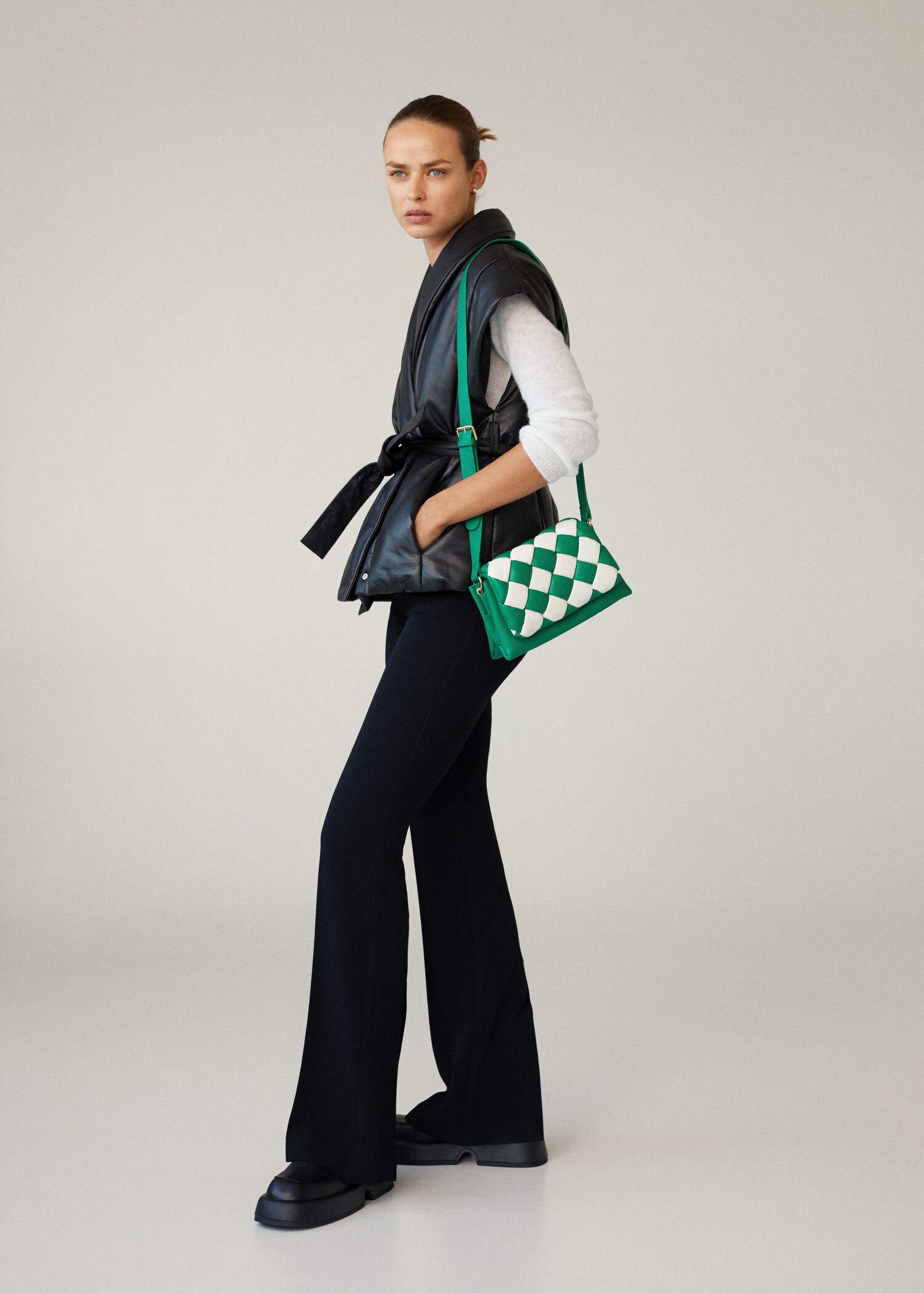 Bolso acolchado bicolor - Plano general
