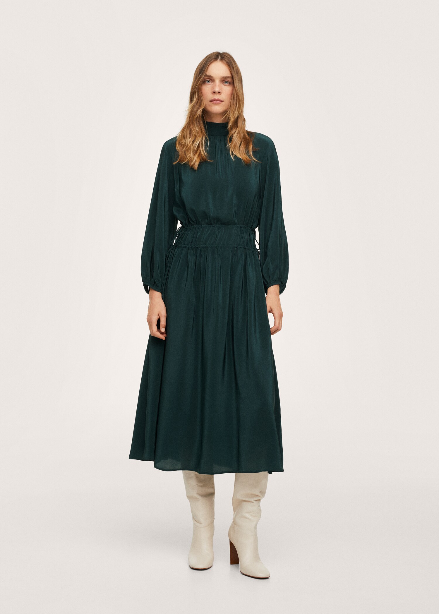 Drawstring waist dress - General plane
