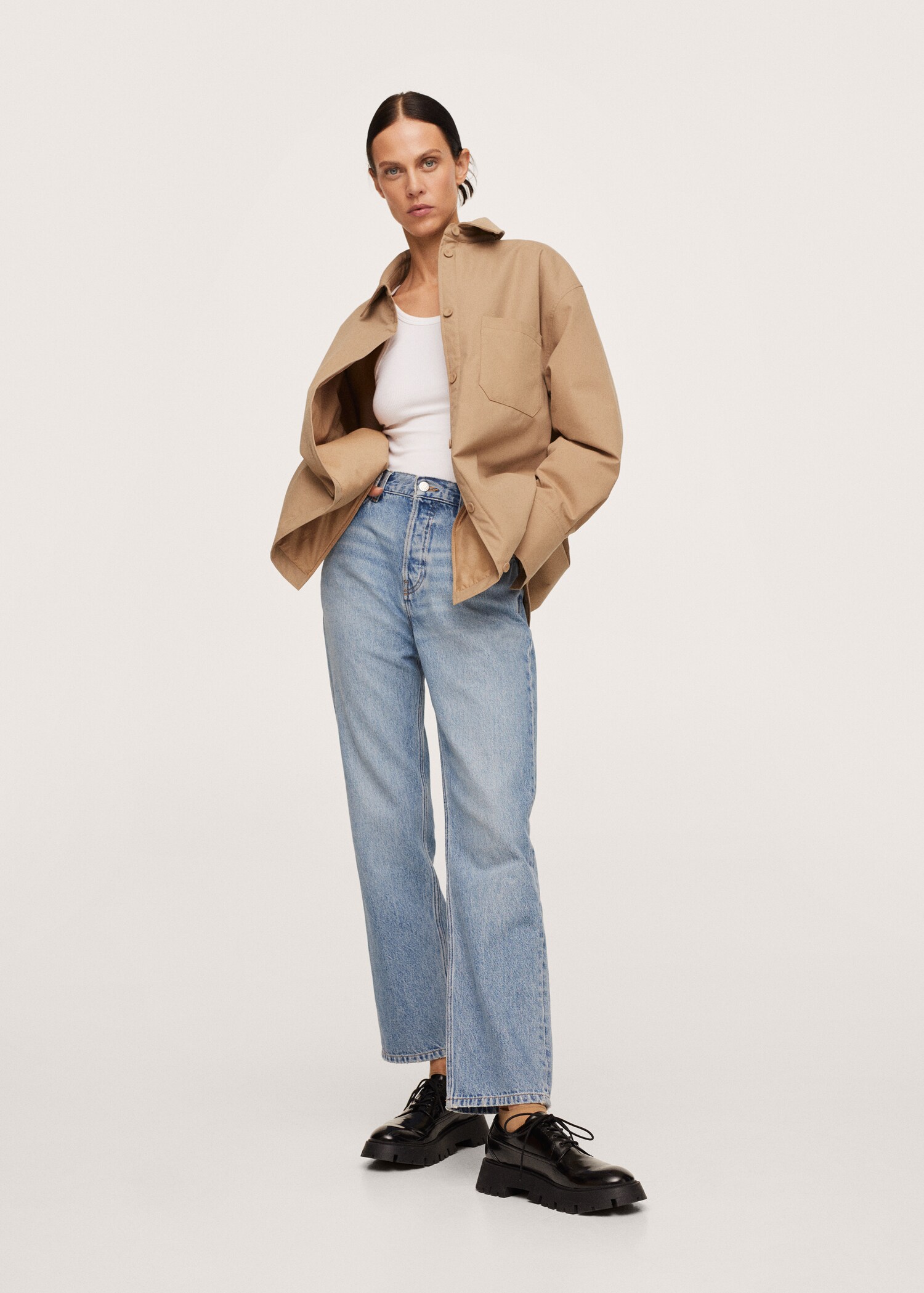 Sobrecamisa oversize bolsillos - Plano general