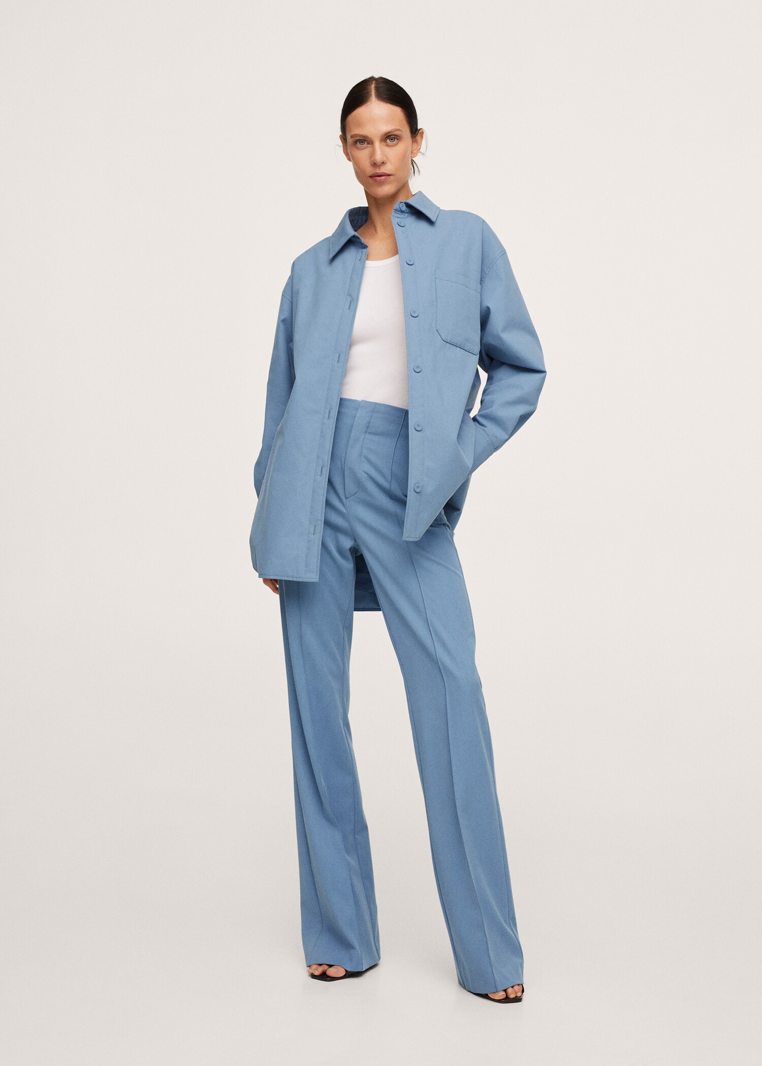 Oversized Overshirt mit Taschen - Allgemeine Ansicht