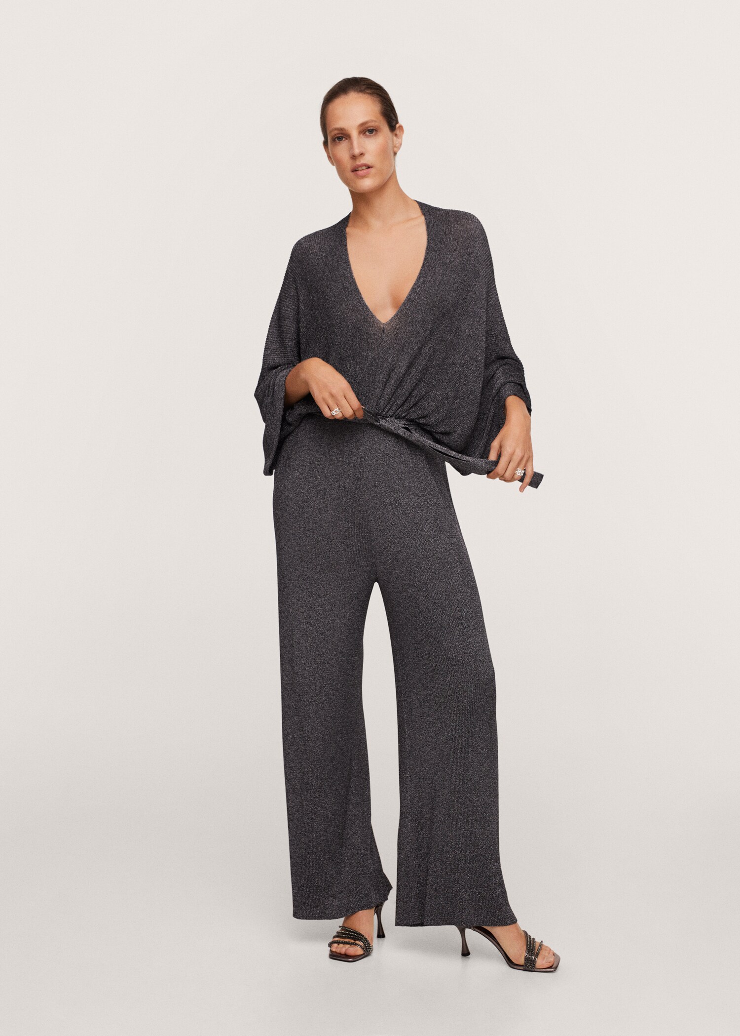 Lurex knitted jumpsuit - General plane