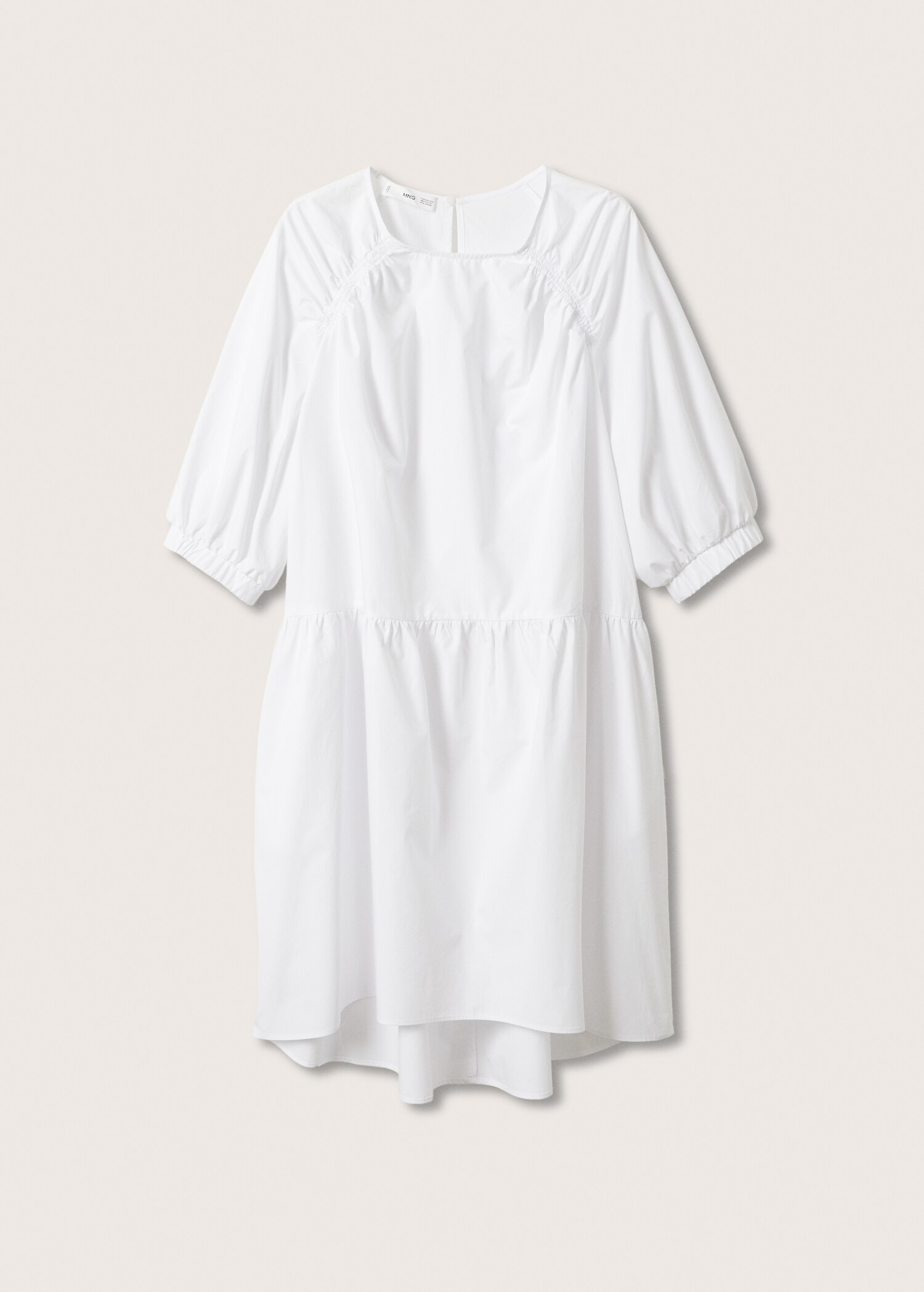 Puffed sleeves cotton dress - Article without model