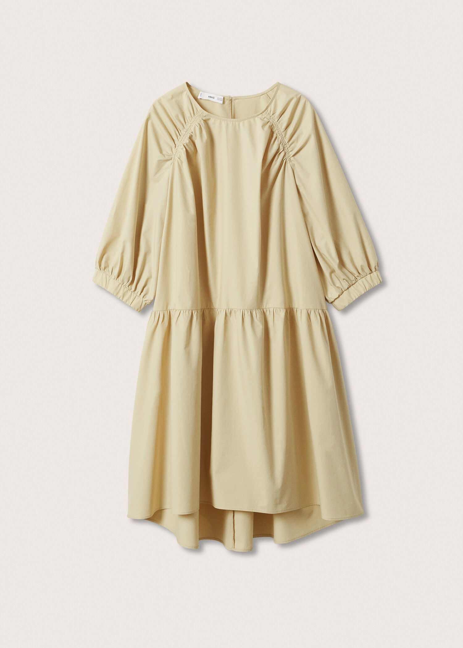 Puffed sleeves cotton dress - Article without model