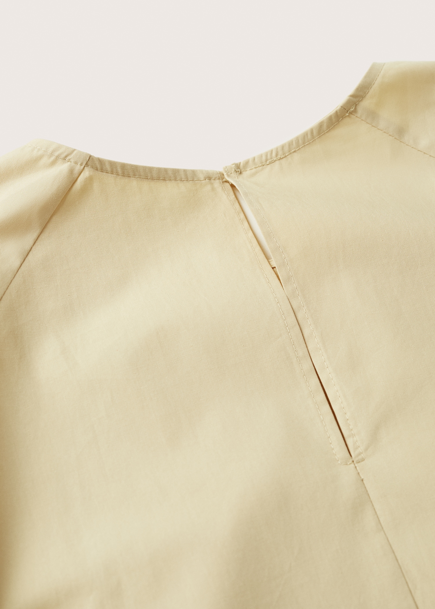 Puffed sleeves cotton dress - Details of the article 8