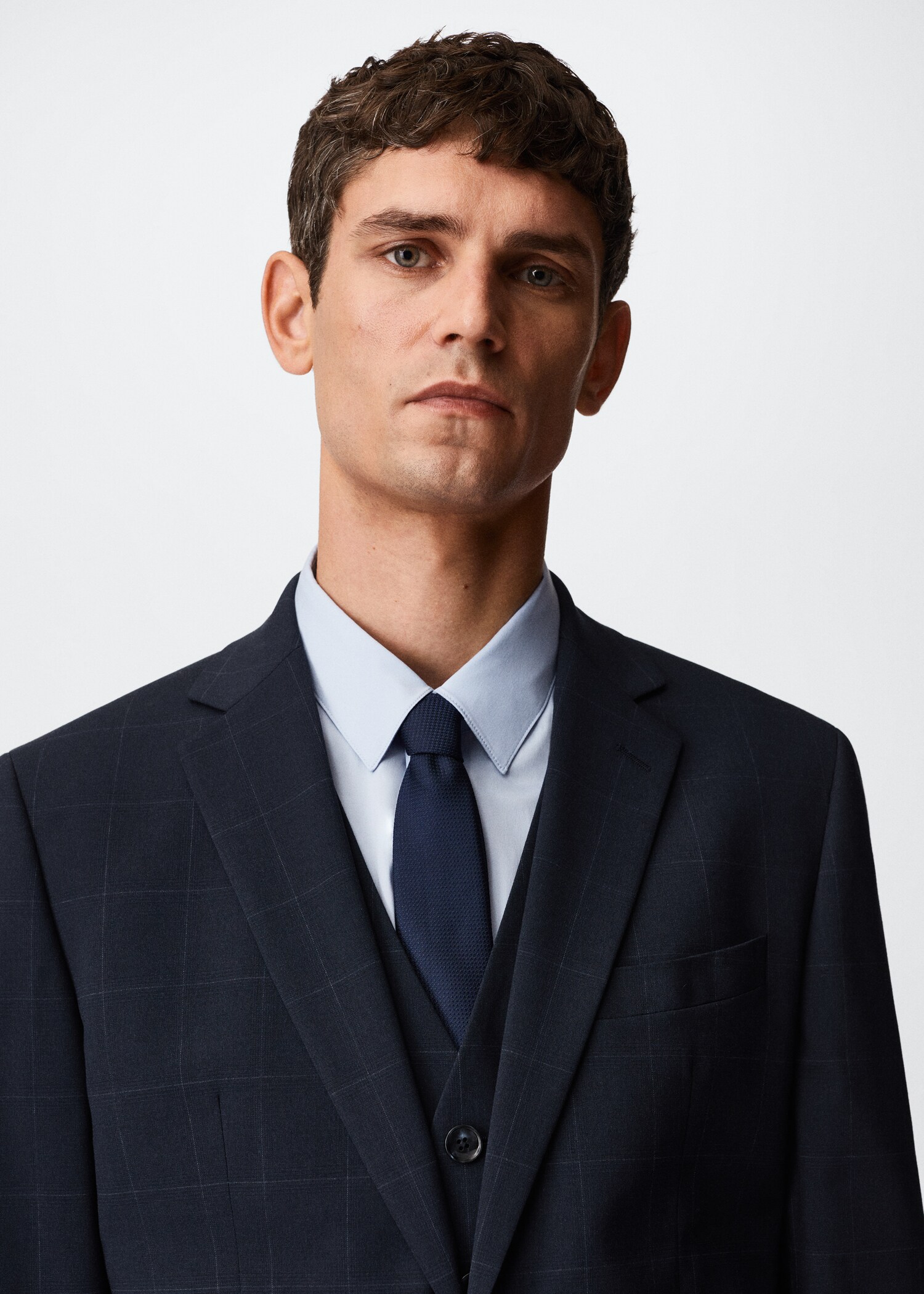 Americana vestir slim fit quadres - Detall de l'article 1