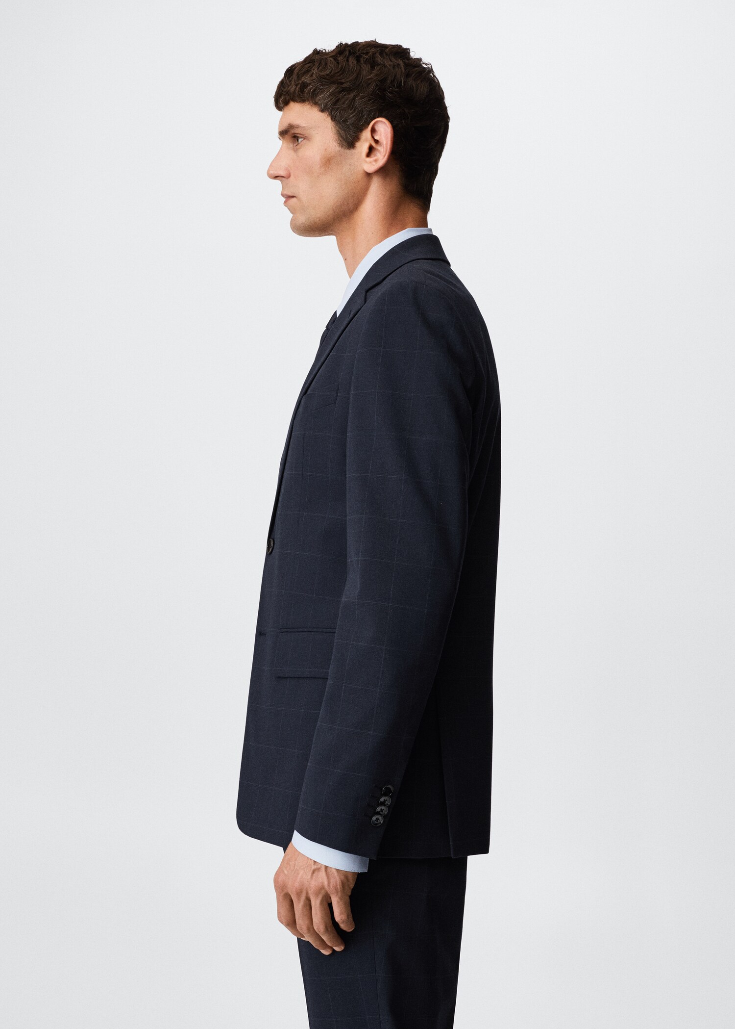 Americana vestir slim fit quadres - Detall de l'article 2