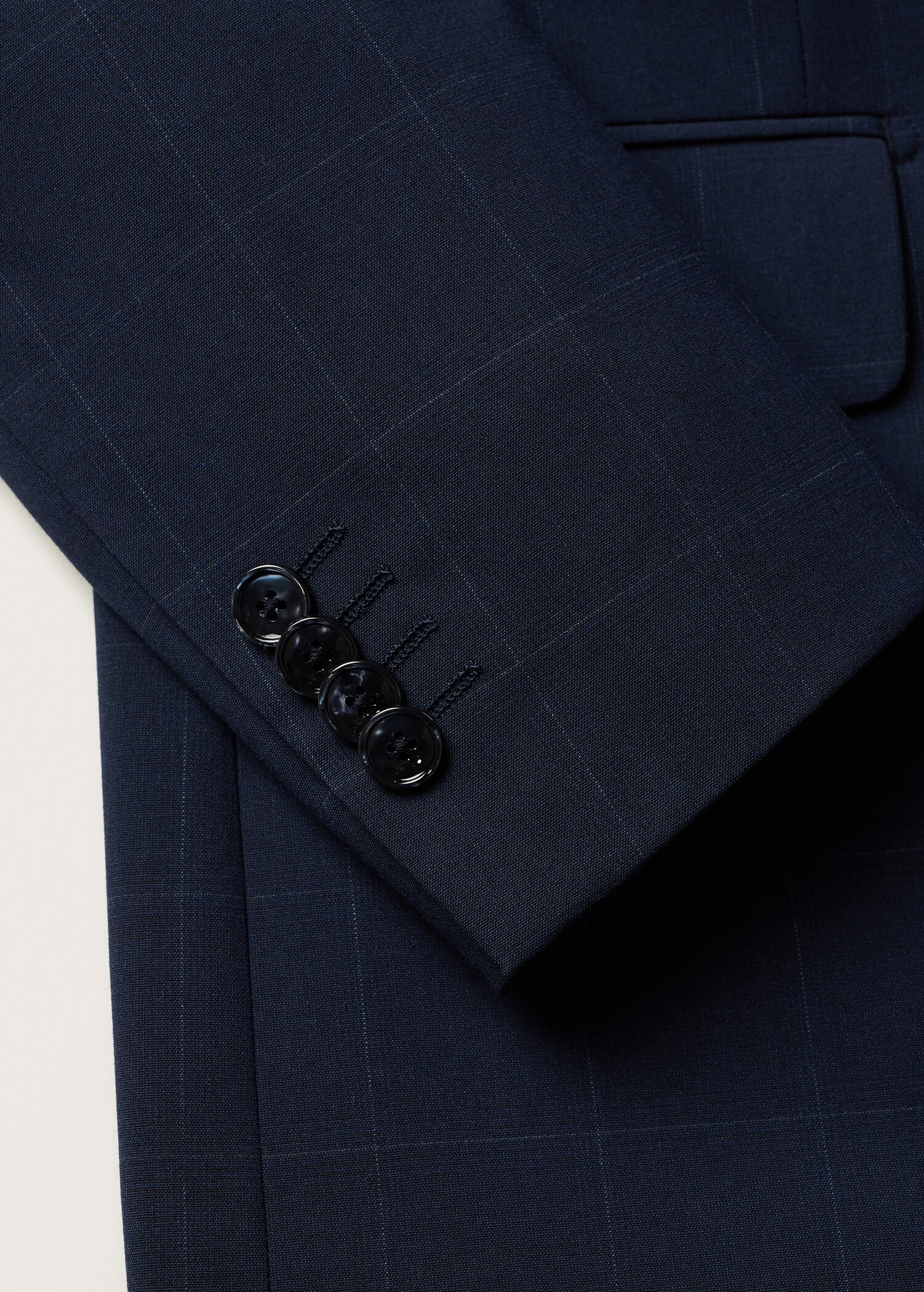 Americana vestir slim fit quadres - Detall de l'article 7