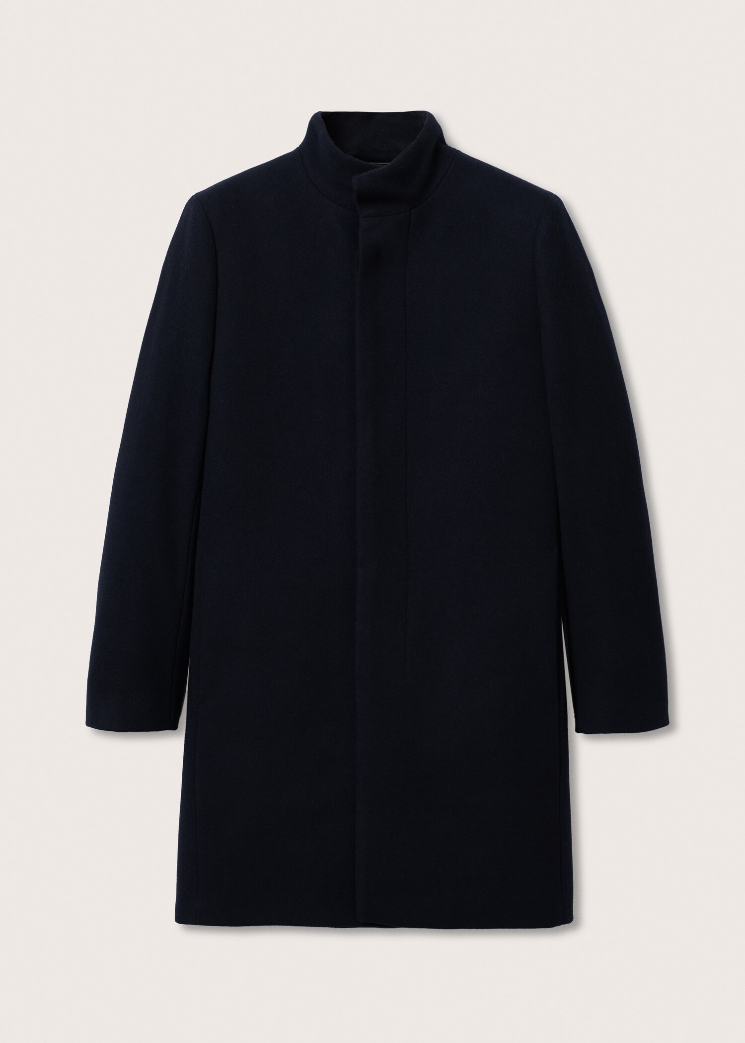 Wool funnel neck coat - Article without model