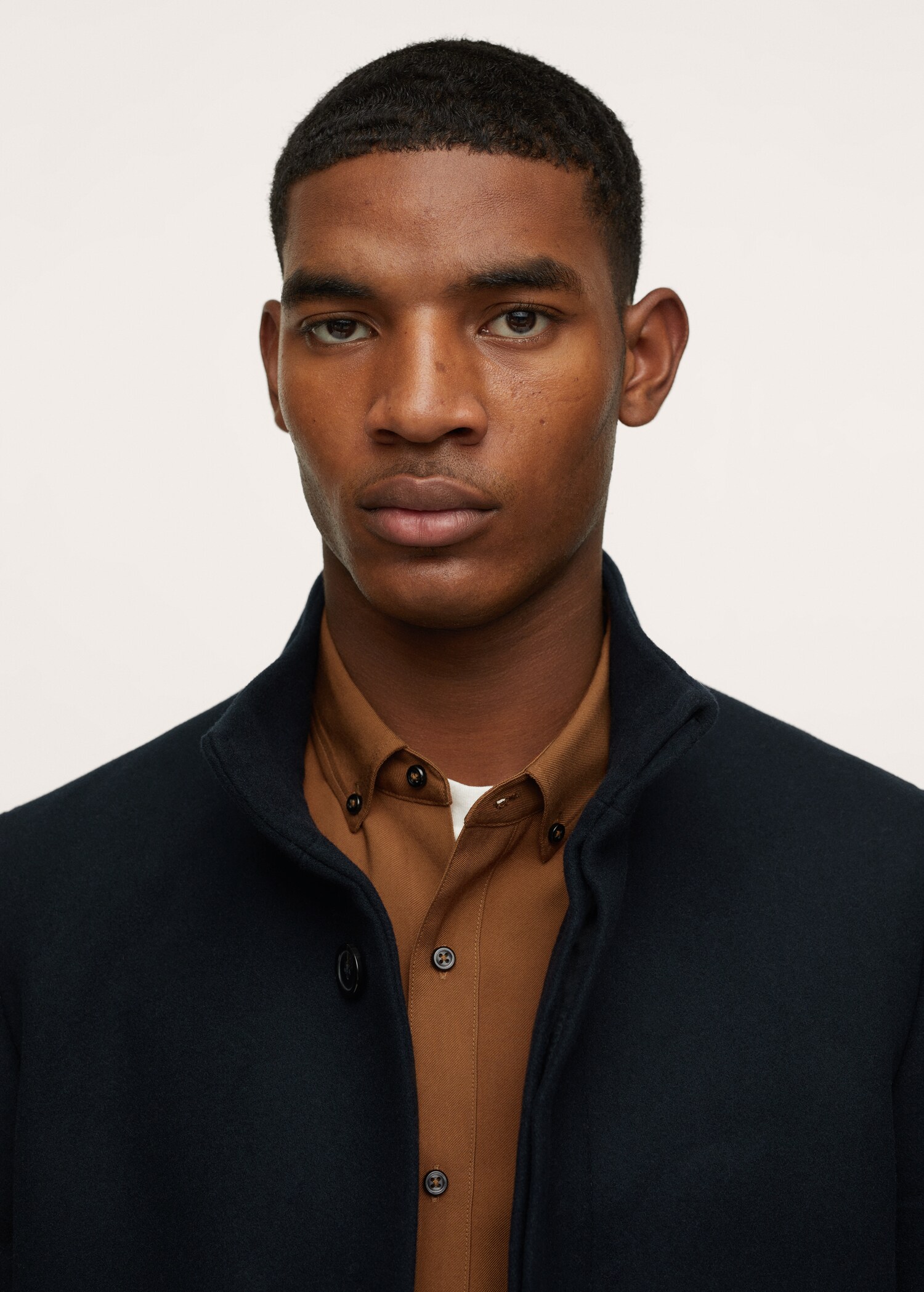 Wool funnel neck coat - Details of the article 4