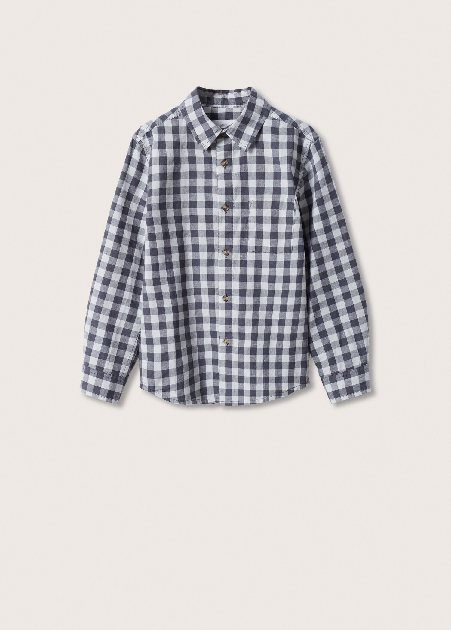 Gingham check cotton shirt - Article without model