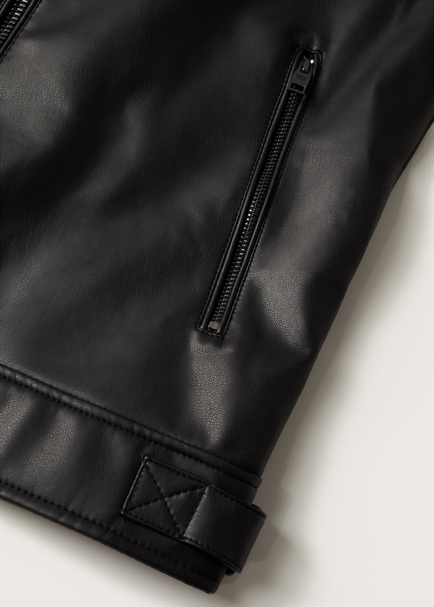 Bunda biker koženého vzhledu - Detail zboží 8