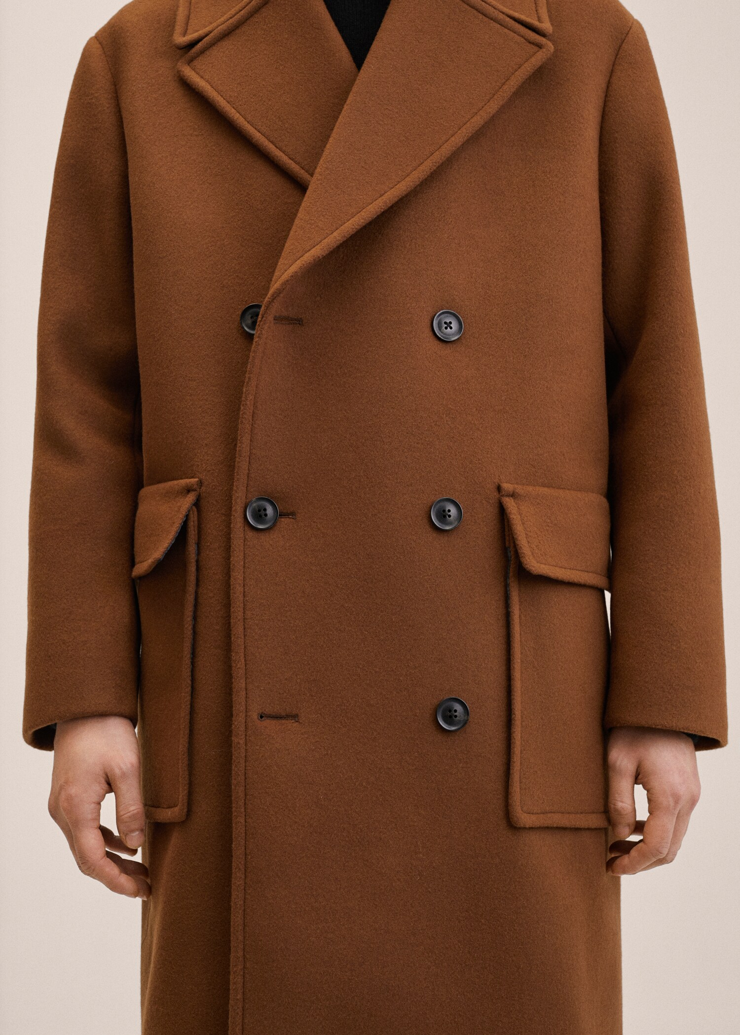 Recycled wool oversize coat - Details of the article 2