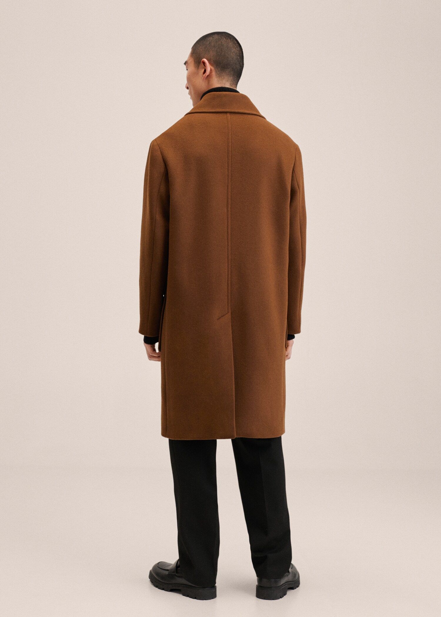 Recycled wool oversize coat - Reverse of the article