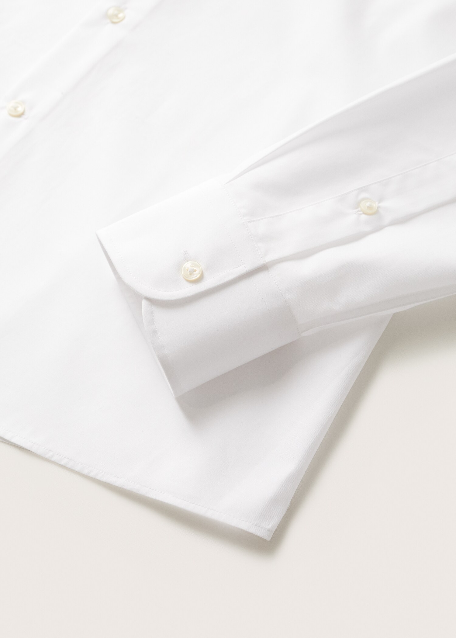 Slim fit cotton suit shirt - Details of the article 7