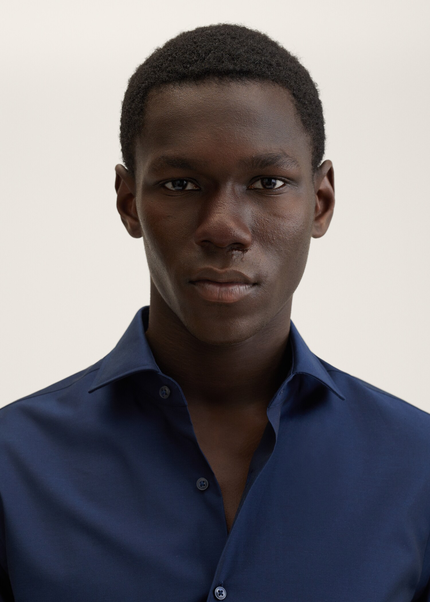 Slim fit cotton suit shirt - Details of the article 1