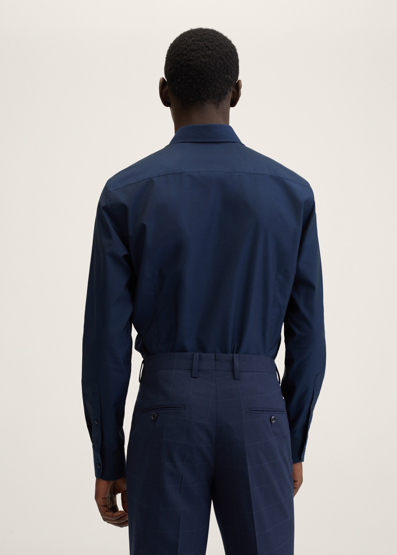 Slim fit cotton suit shirt - Reverse of the article