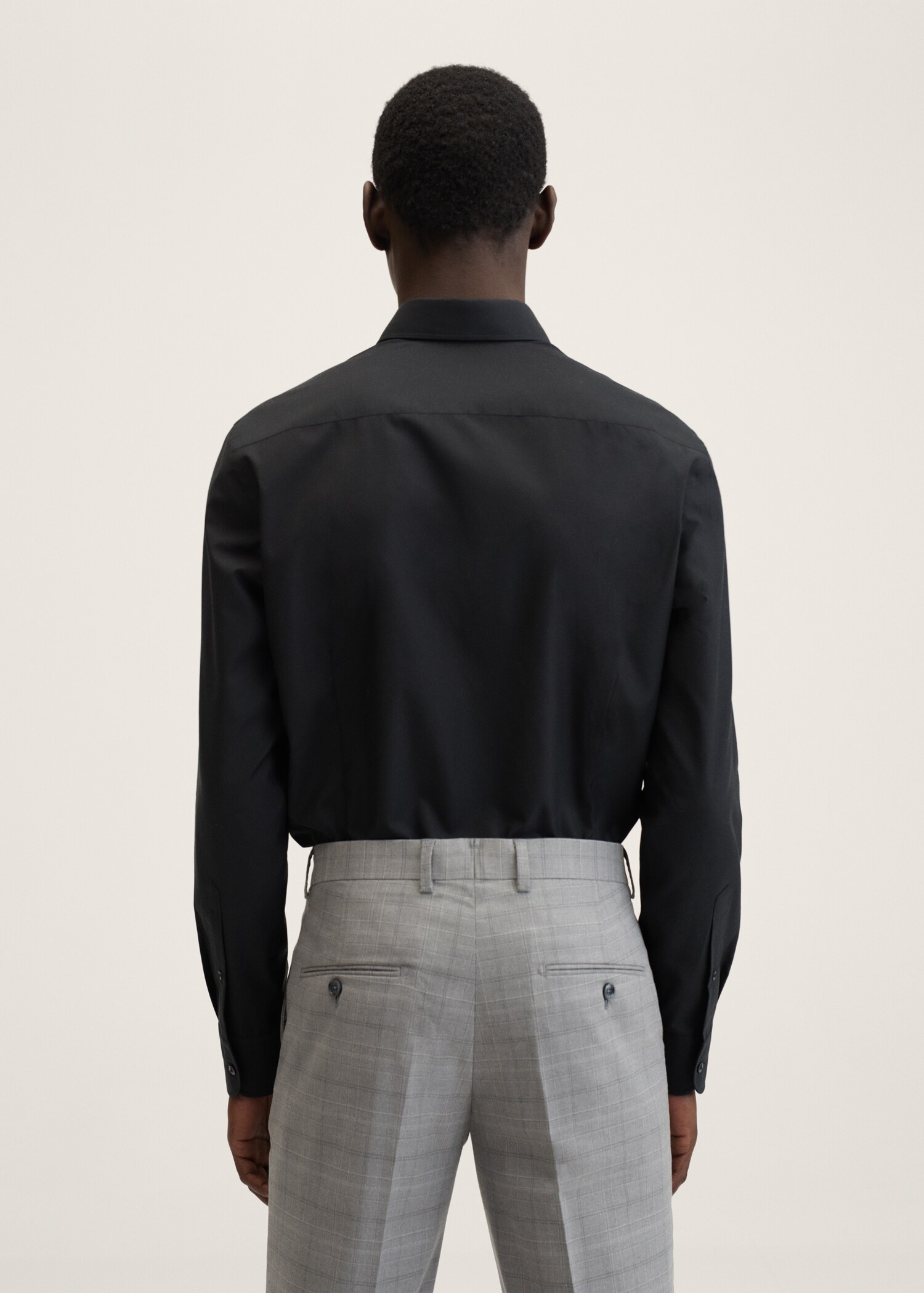 Slim fit cotton suit shirt - Reverse of the article