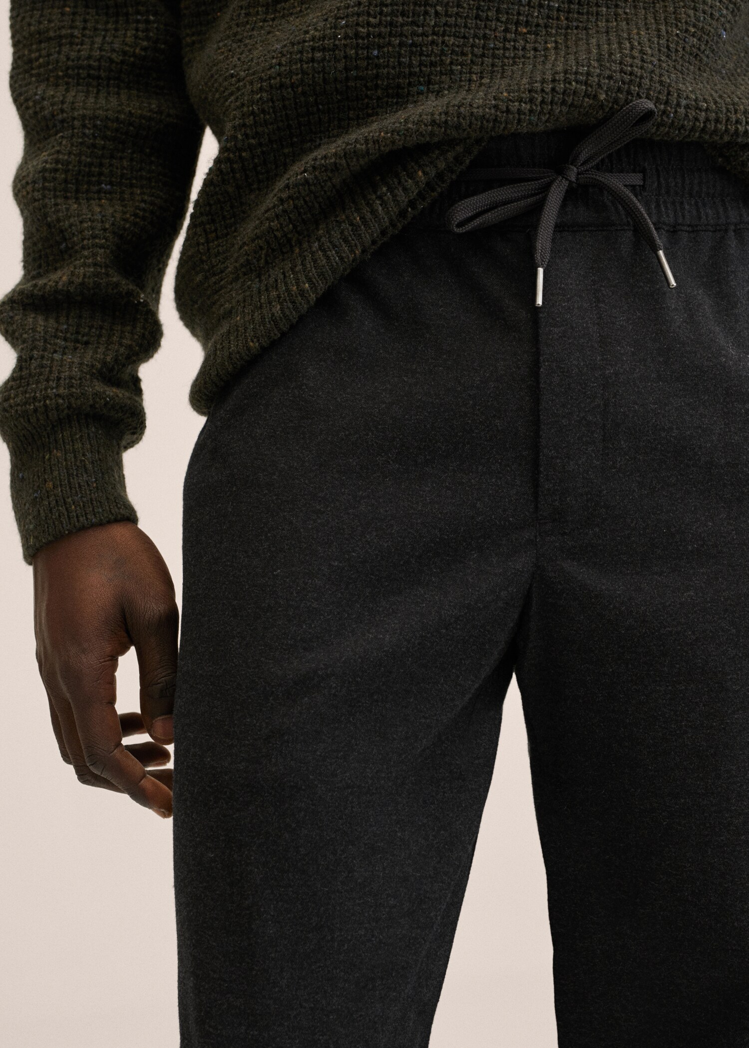 Pantalón recto cintura elástica - Detalle del artículo 1