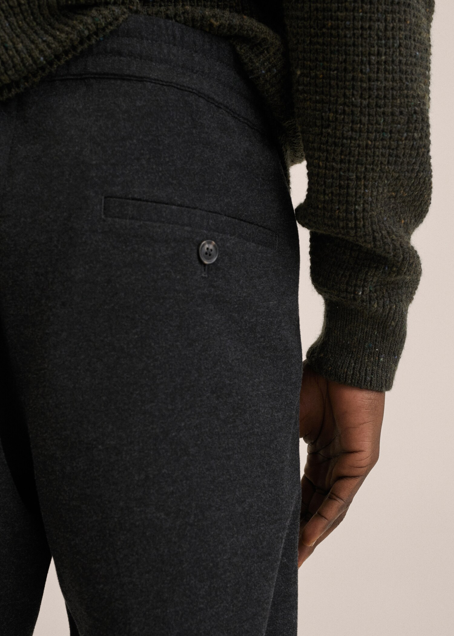 Pantalón recto cintura elástica - Detalle del artículo 2