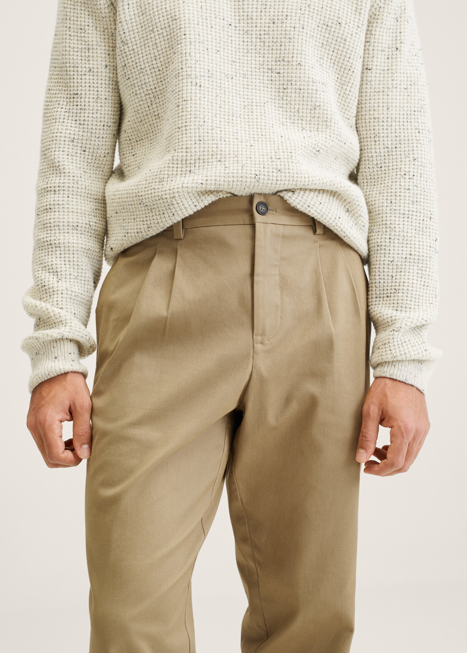 Kalhoty regular fit se záševky - Detail zboží 1