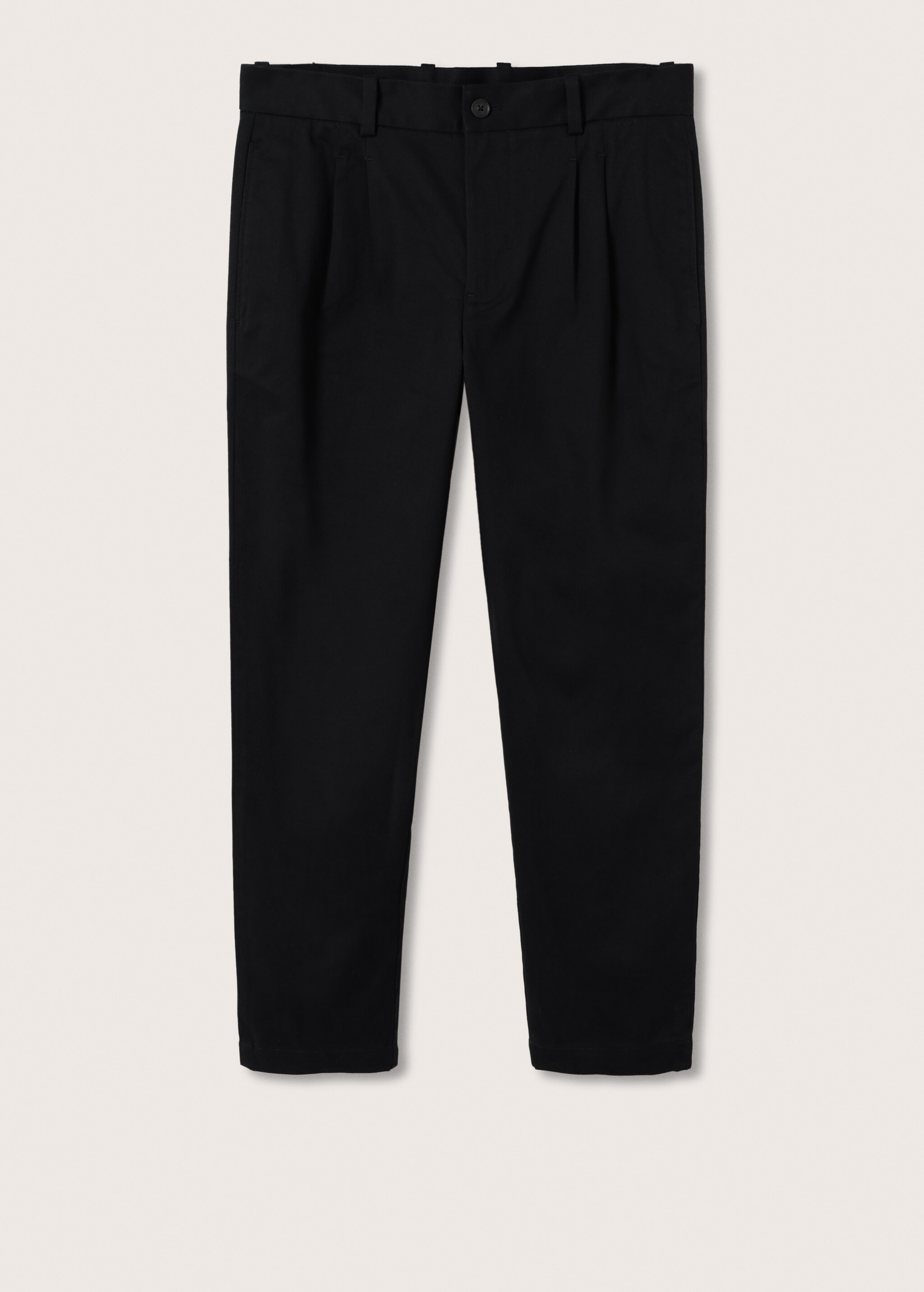 Regular-fit pleated trousers - Article without model
