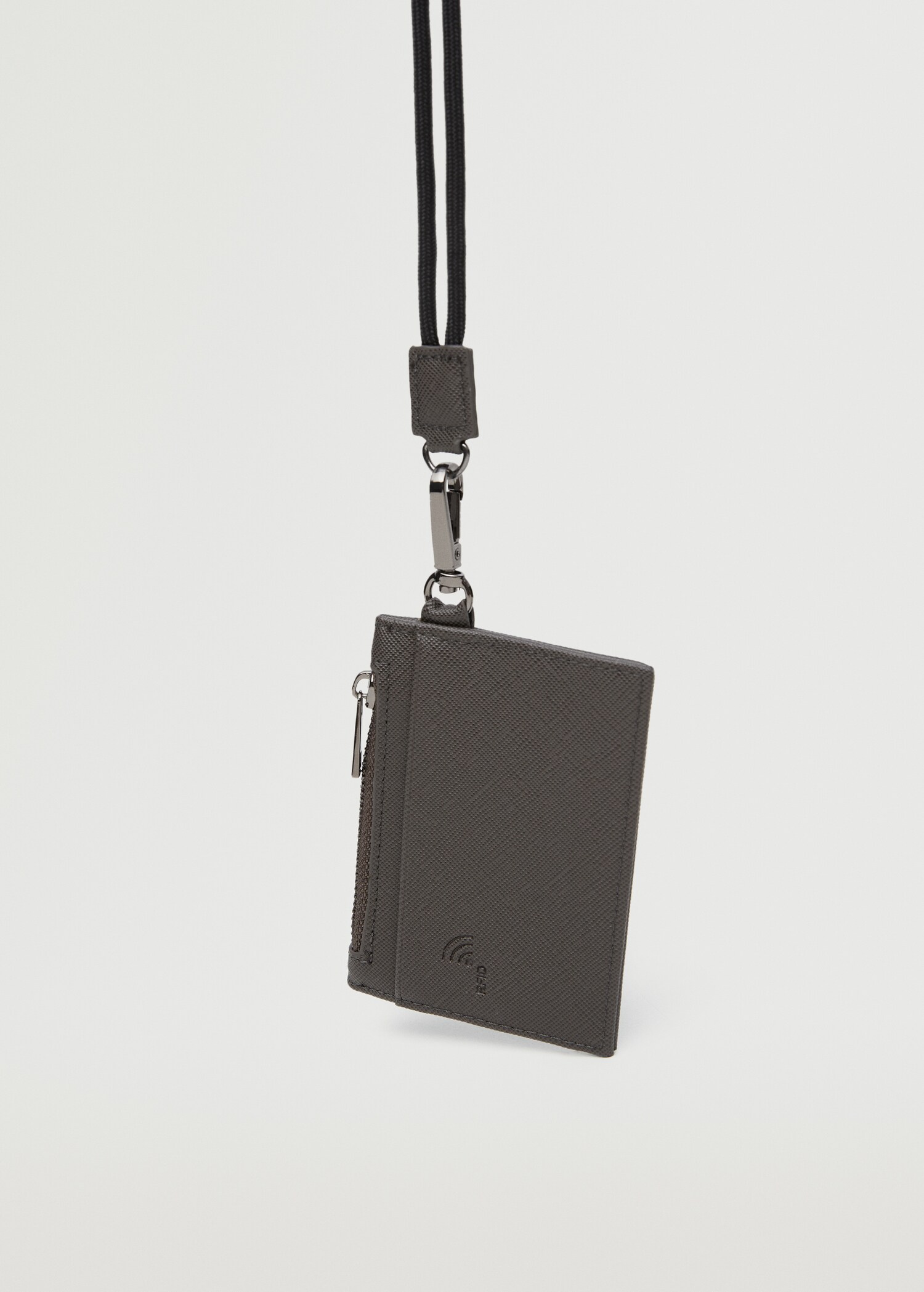 Anti-contactless safiano card holder - Medium plane