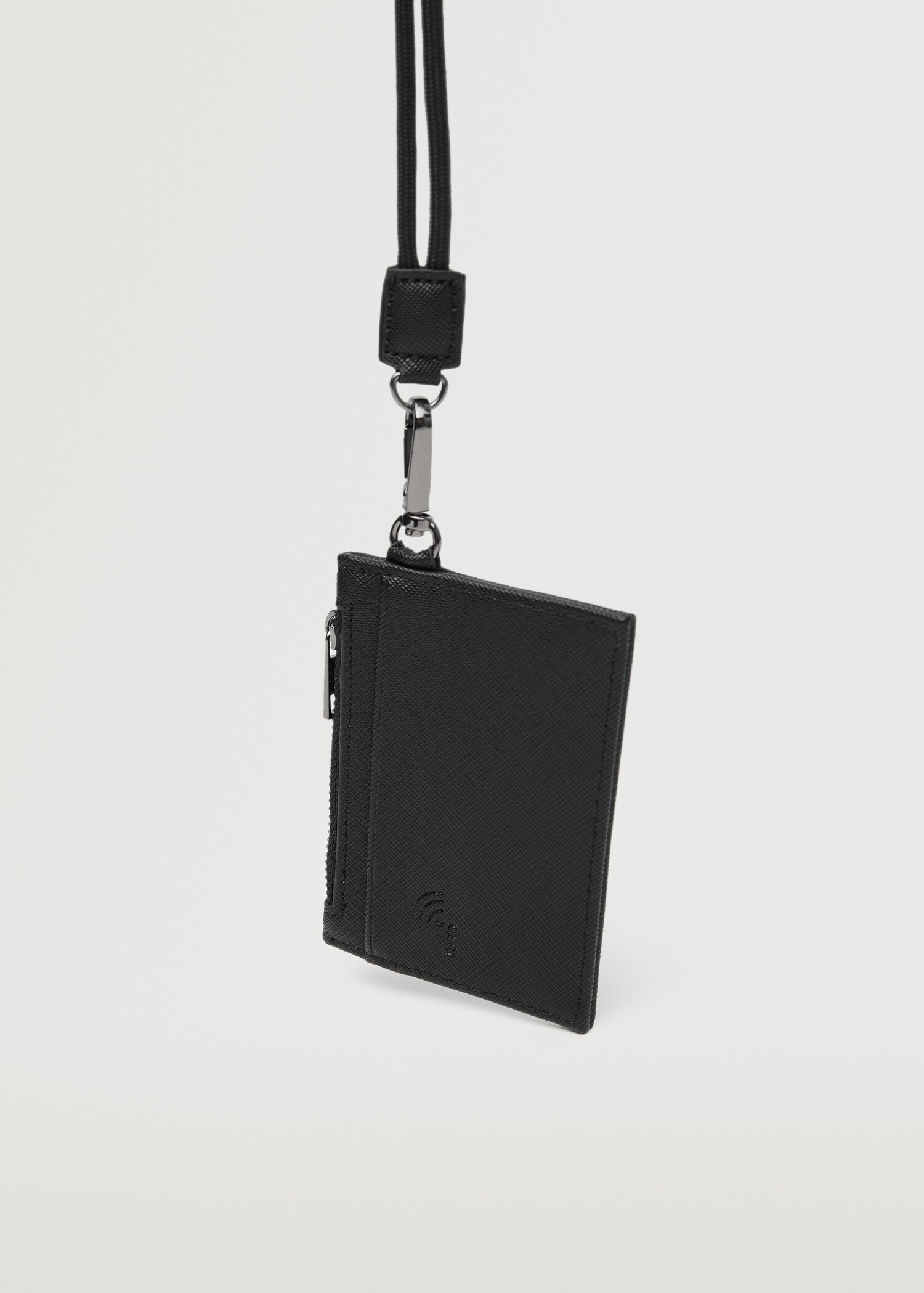 Anti-contactless safiano card holder - Medium plane